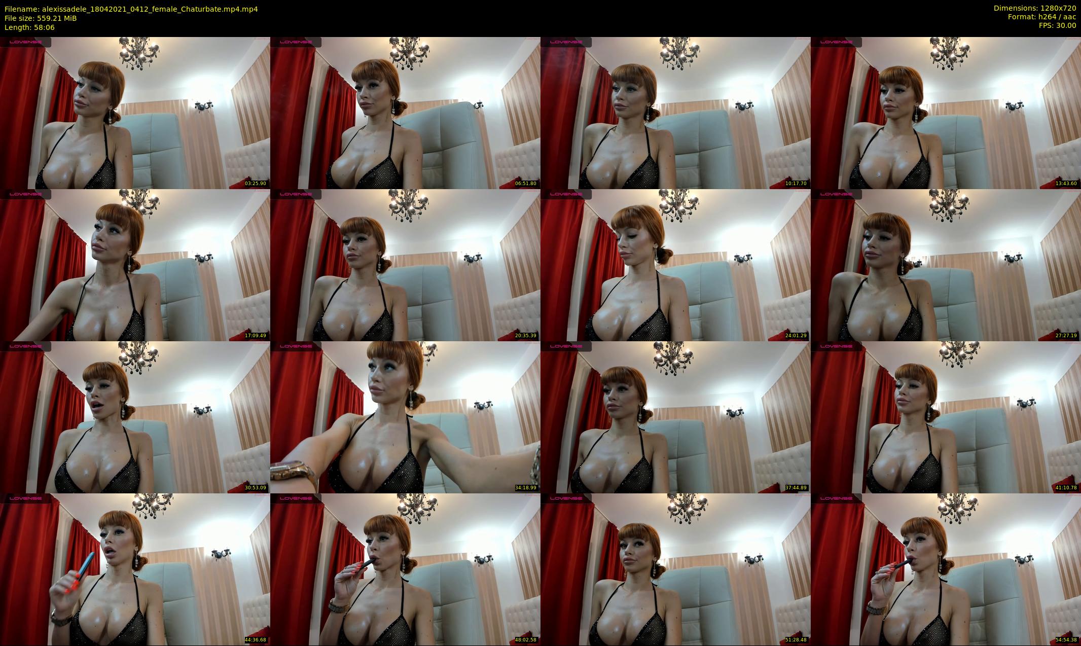 alexissadele — 59 minute Chaturbate female cam show recording, 720p, Apr 18, 2021