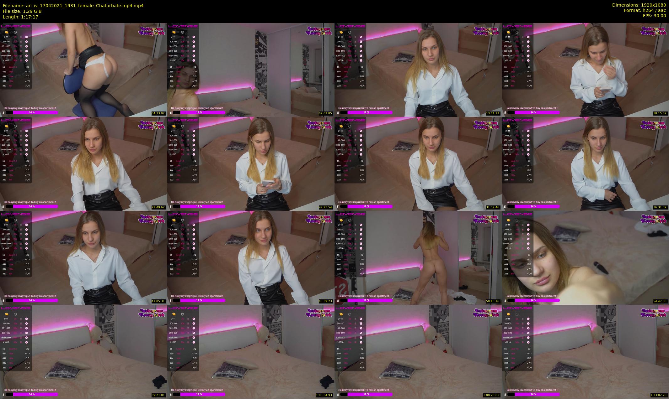 an_iv — 78 minute Chaturbate female cam show recording, 1080p, Apr 17, 2021