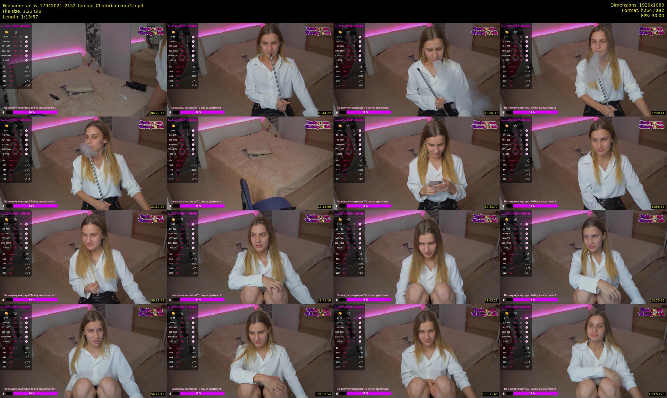 an_iv — 74 minute Chaturbate female cam show recording, 1080p, Apr 17, 2021