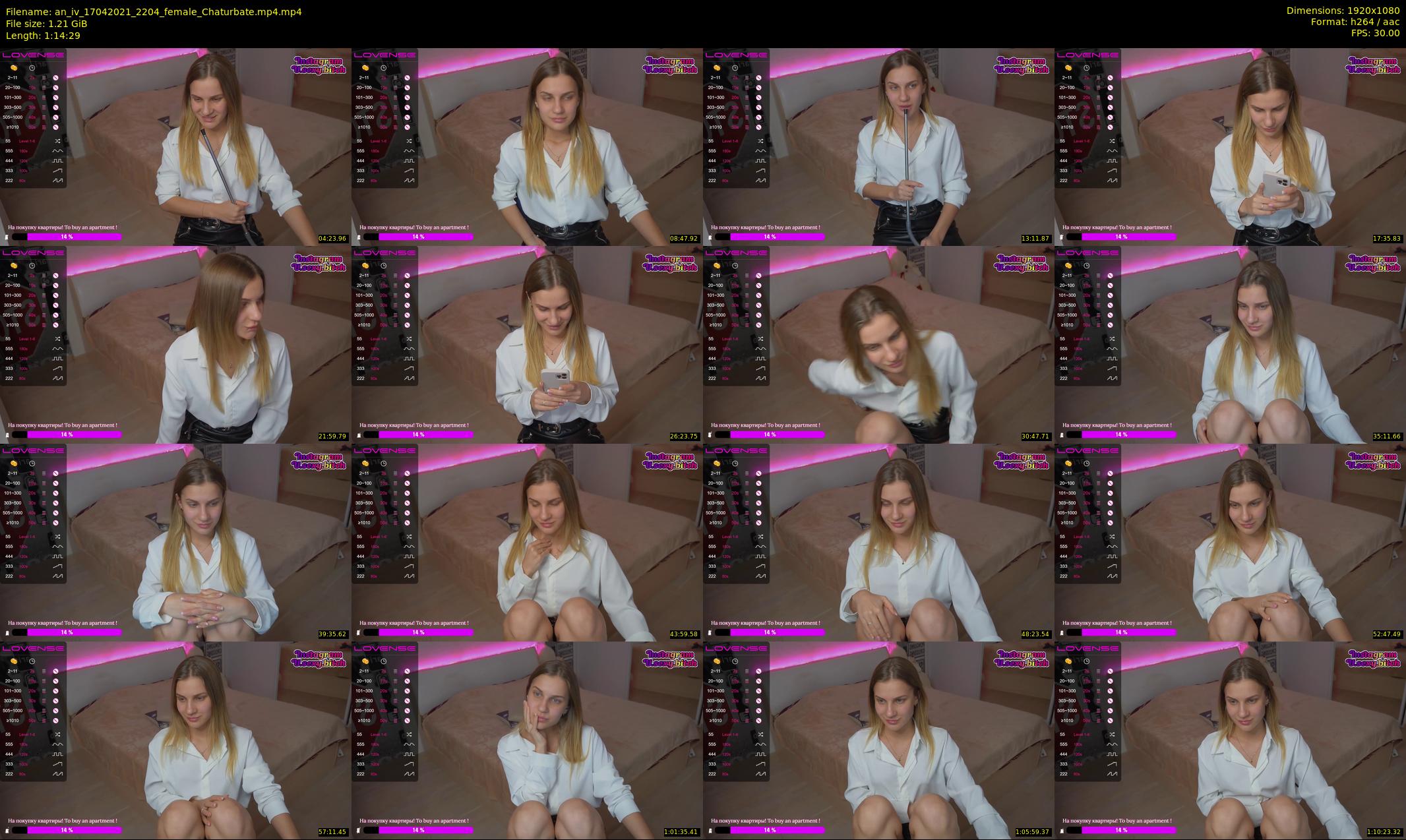 an_iv — 75 minute Chaturbate female cam show recording, 1080p, Apr 17, 2021
