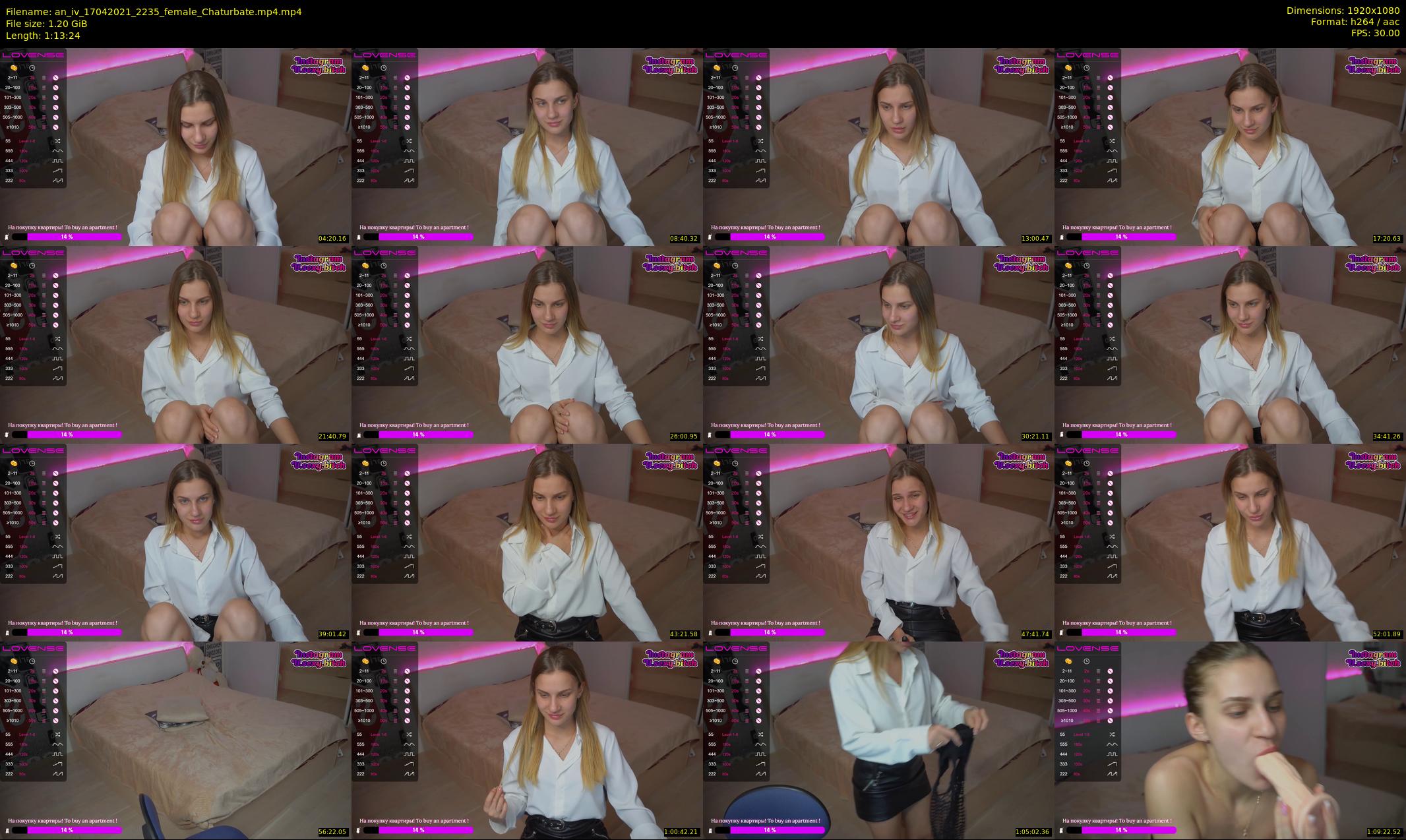an_iv — 74 minute Chaturbate female cam show recording, 1080p, Apr 17, 2021