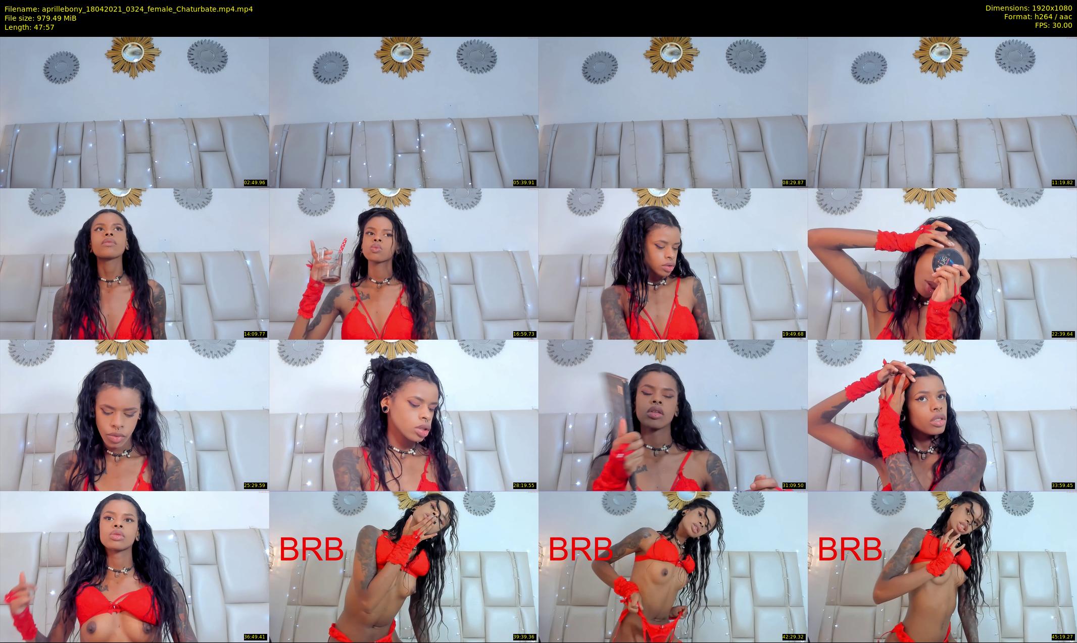 aprillebony — 48 minute Chaturbate female cam show recording, 1080p, Apr 18, 2021