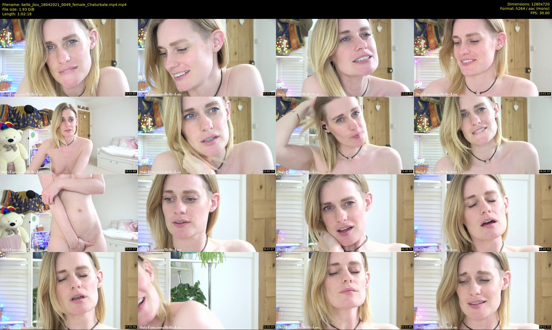 belle_jlou — 63 minute Chaturbate female cam show recording, 720p, Apr 18, 2021