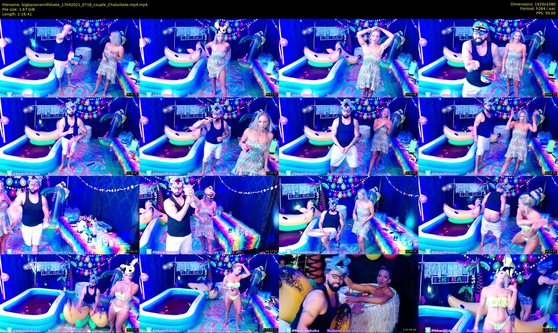 bigbananamilfshake — 77 minute Chaturbate couple cam show recording, 1080p, Apr 17, 2021