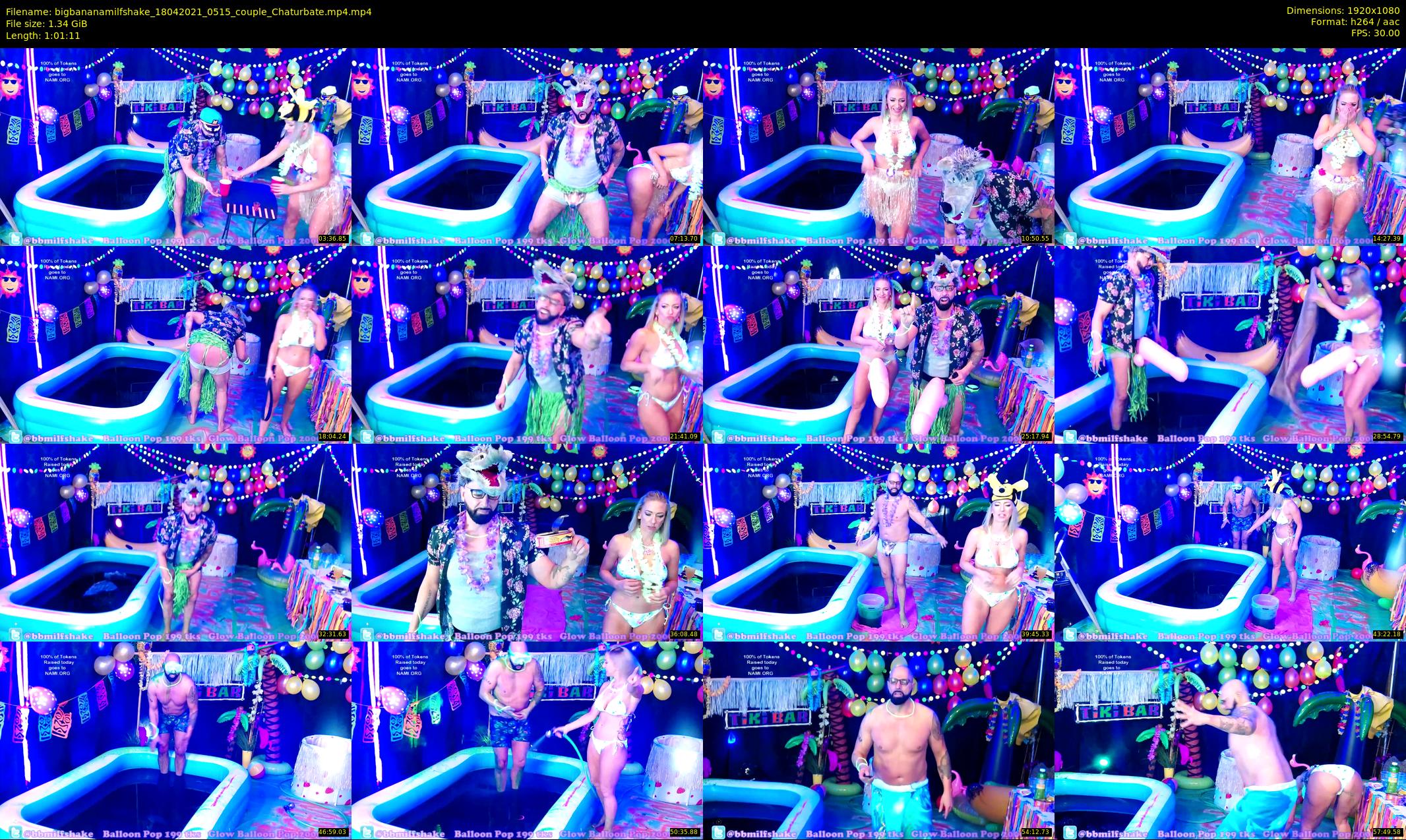 bigbananamilfshake — 62 minute Chaturbate couple cam show recording, 1080p, Apr 18, 2021