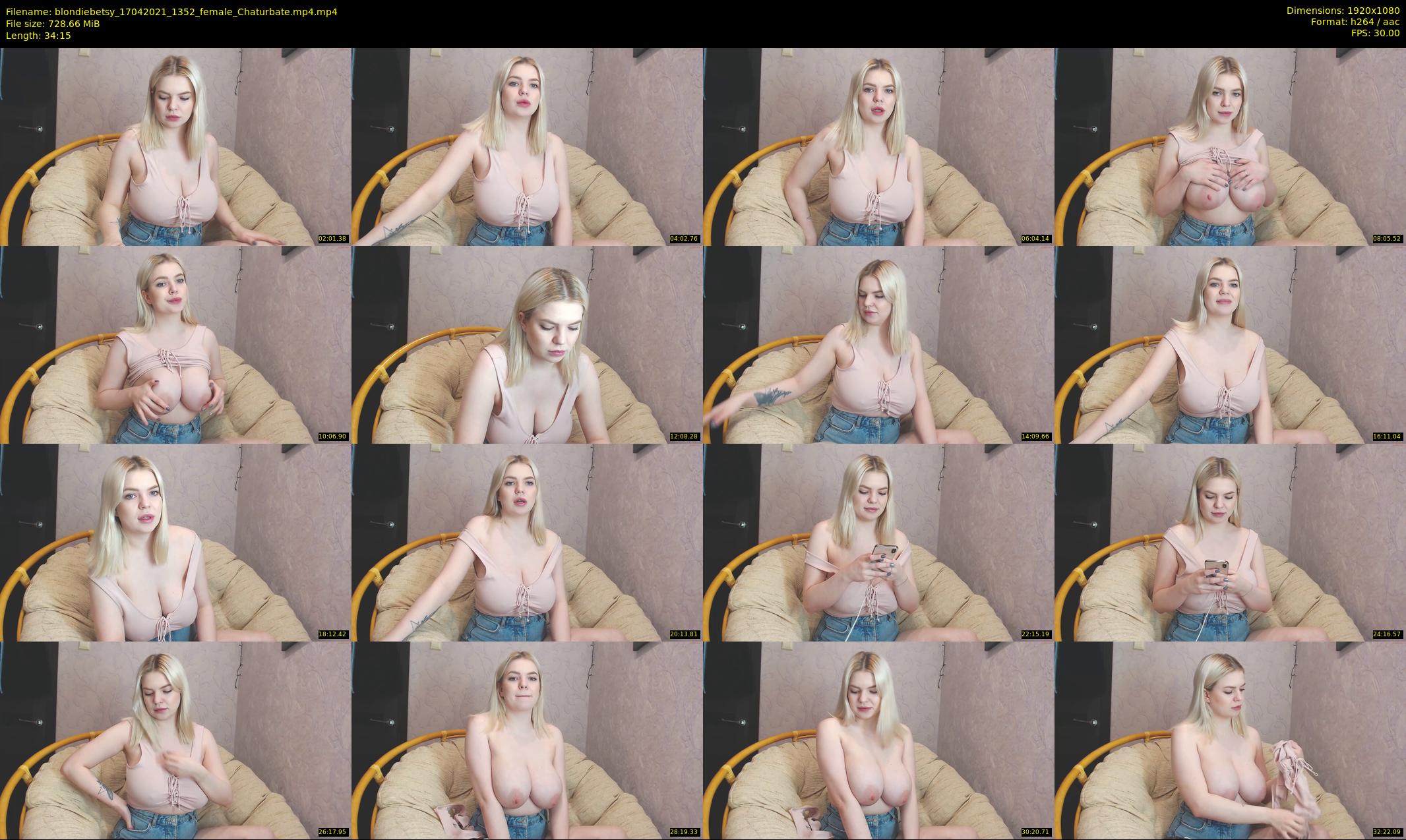 blondiebetsy — 35 minute Chaturbate female cam show recording, 1080p, Apr 17, 2021