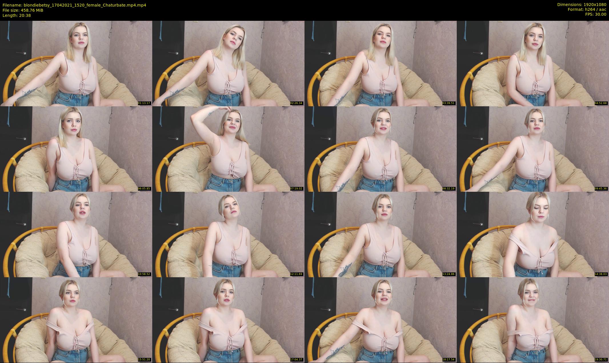 blondiebetsy — 21 minute Chaturbate female cam show recording, 1080p, Apr 17, 2021