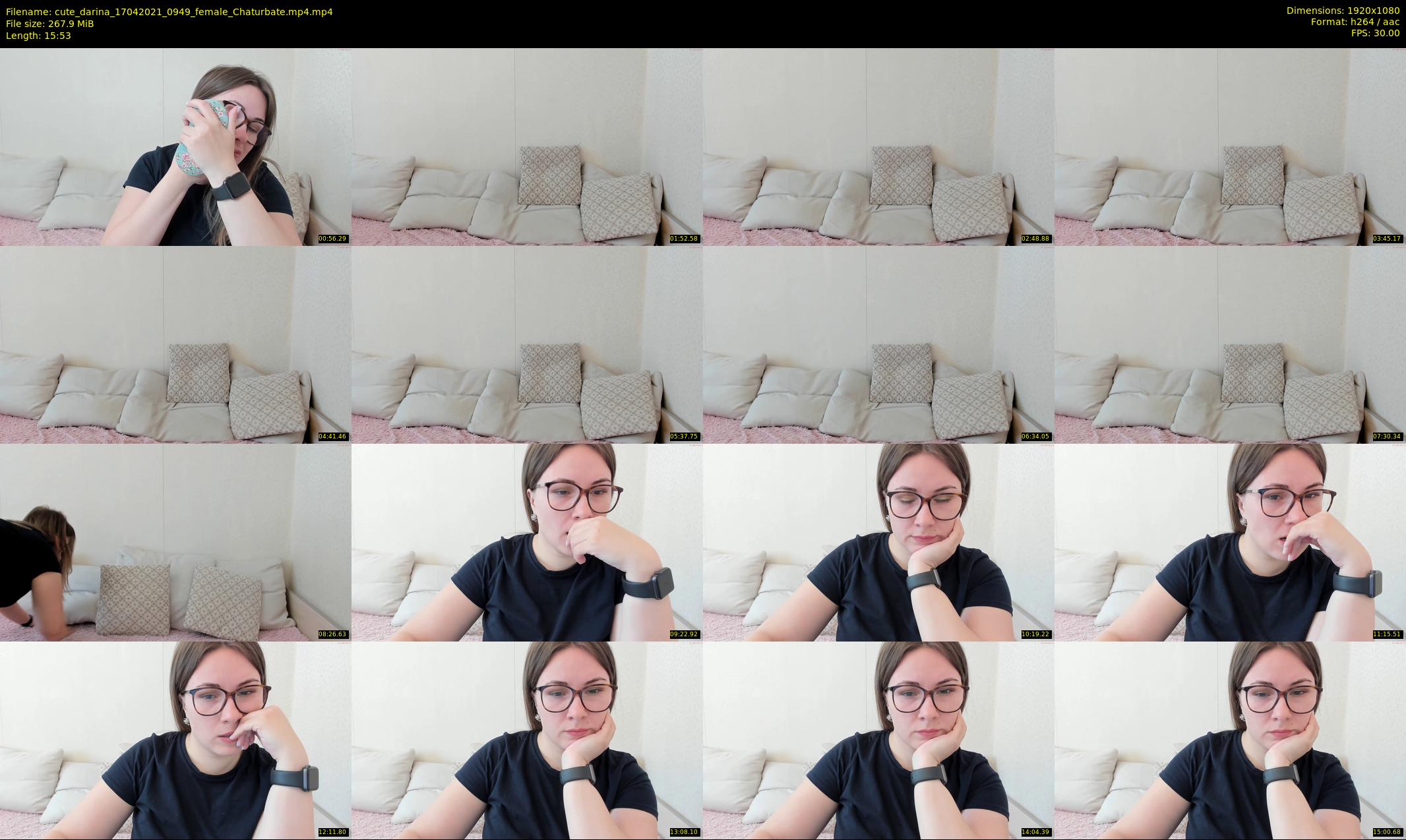cute_darina — 16 minute Chaturbate female cam show recording, 1080p, Apr 17, 2021