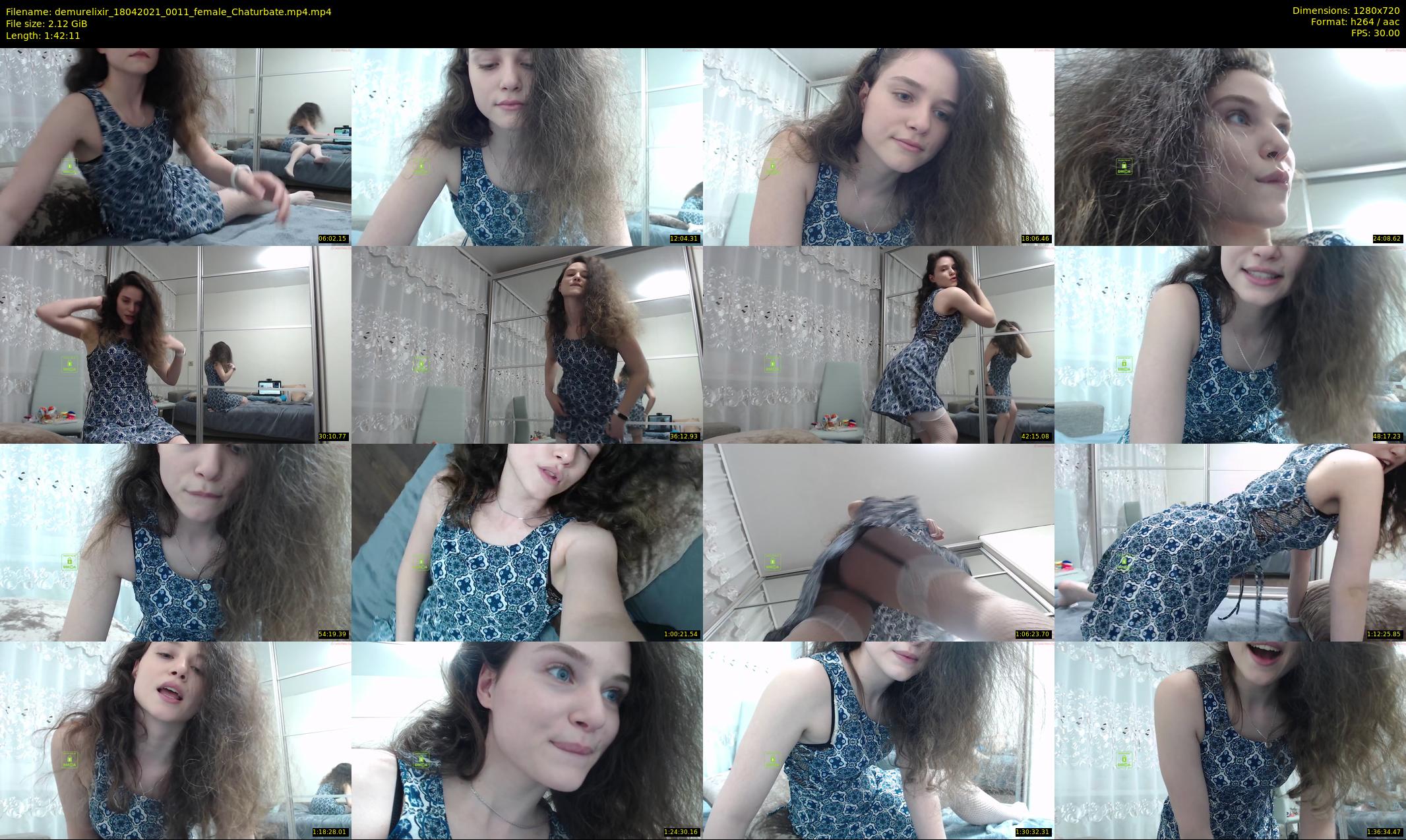 demurelixir — 103 minute Chaturbate female cam show recording, 720p, Apr 18, 2021