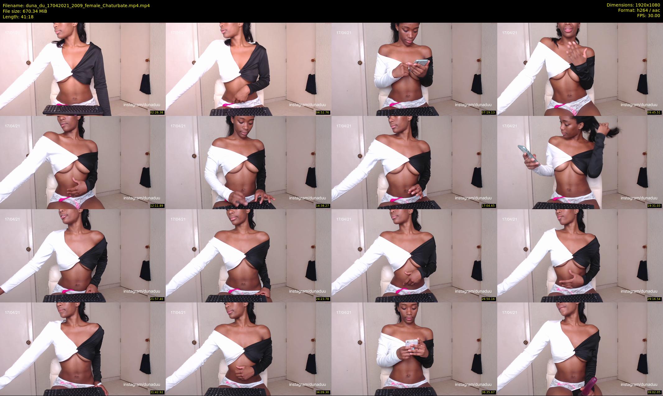 duna_du — 42 minute Chaturbate female cam show recording, 1080p, Apr 17, 2021