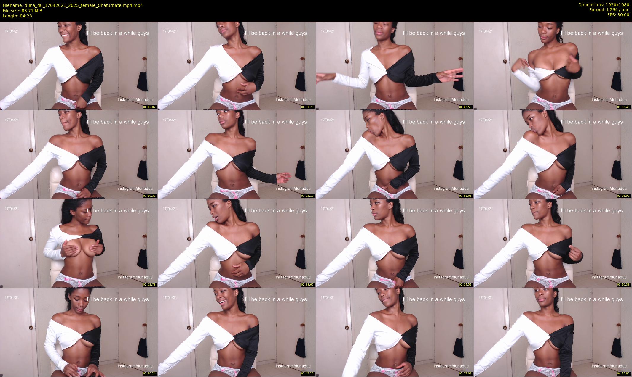 duna_du — 5 minute Chaturbate female cam show recording, 1080p, Apr 17, 2021