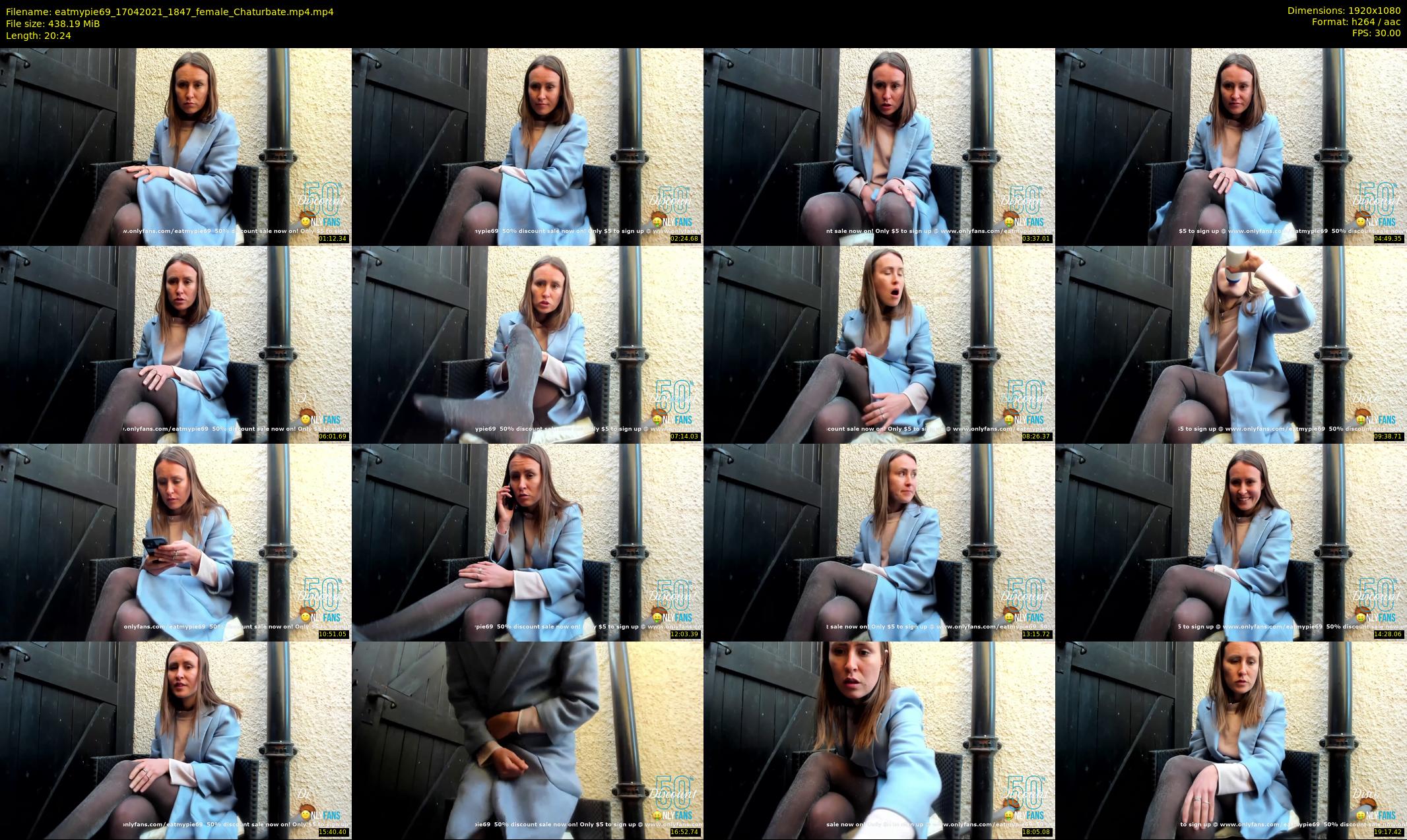 eatmypie69 — 21 minute Chaturbate female cam show recording, 1080p, Apr 17, 2021