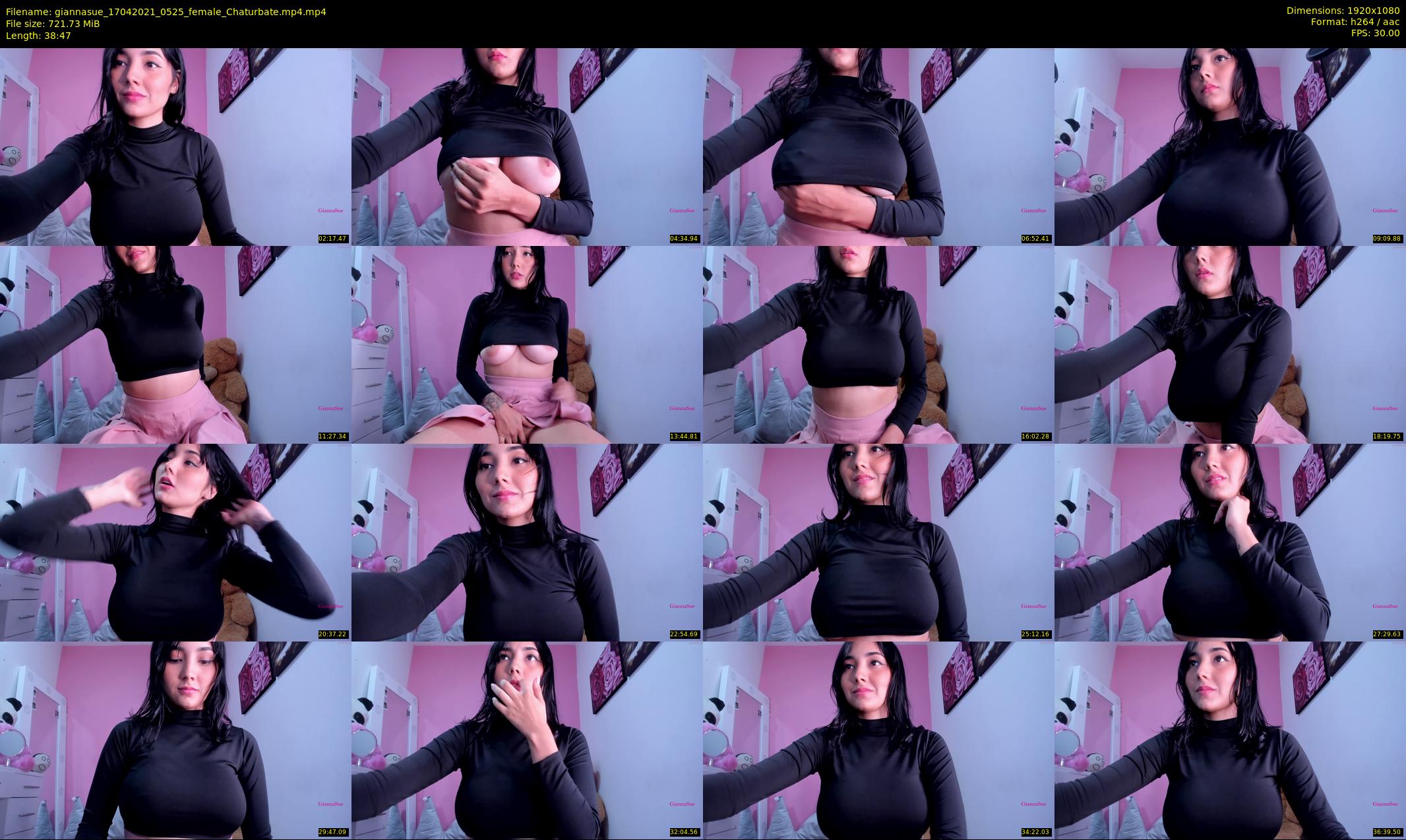 giannasue — 39 minute Chaturbate female cam show recording, 1080p, Apr 17, 2021