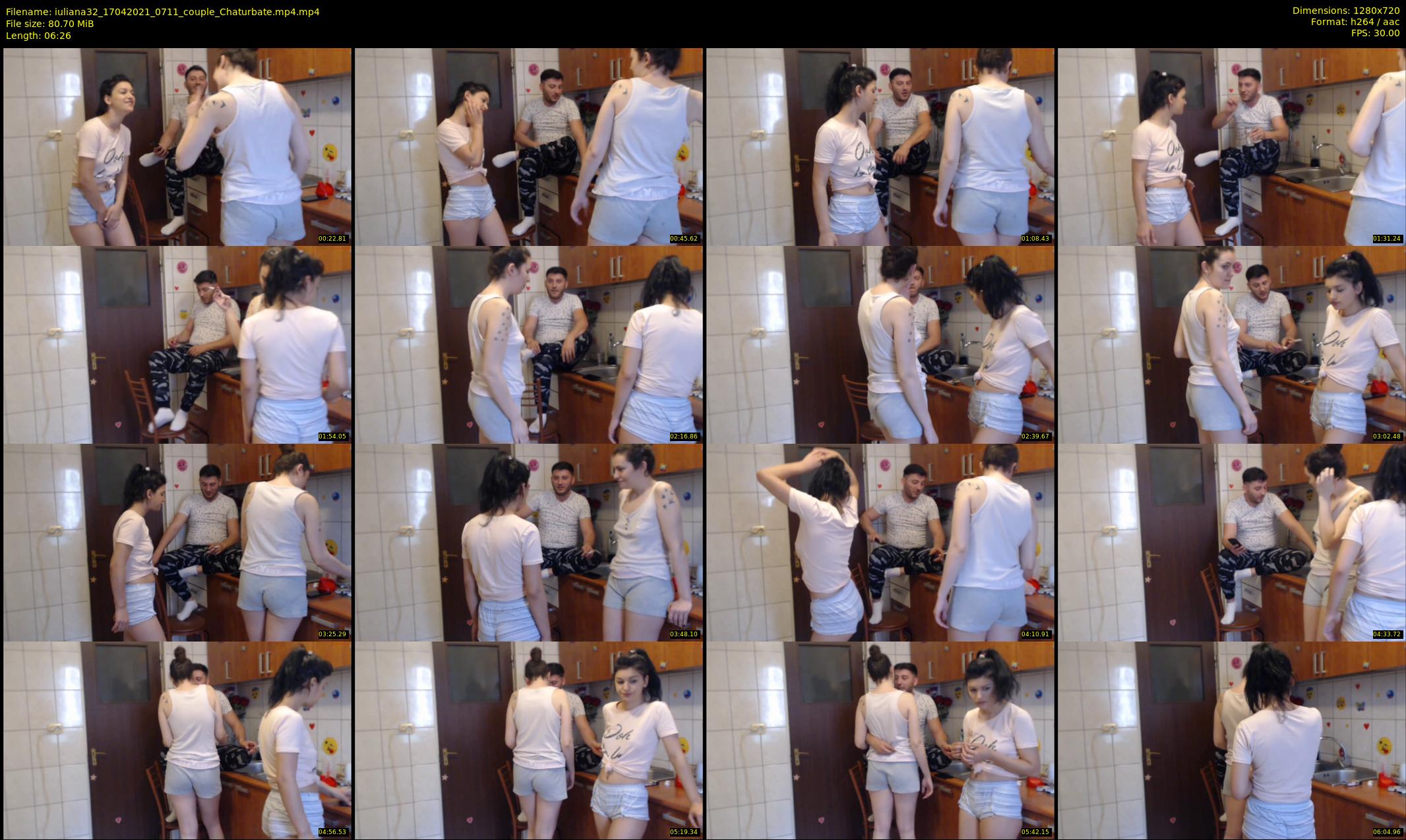 iuliana32 — 7 minute Chaturbate couple cam show recording, 720p, Apr 17, 2021