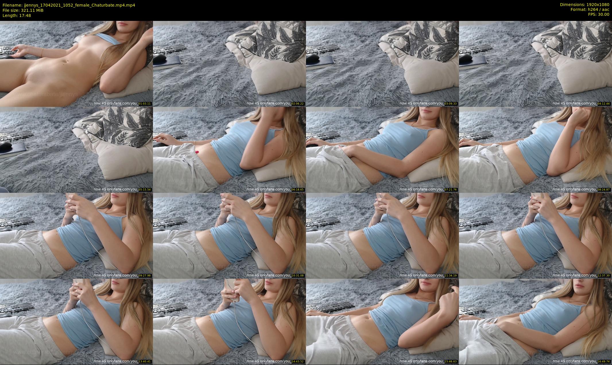 jjennys — 18 minute Chaturbate female cam show recording, 1080p, Apr 17, 2021