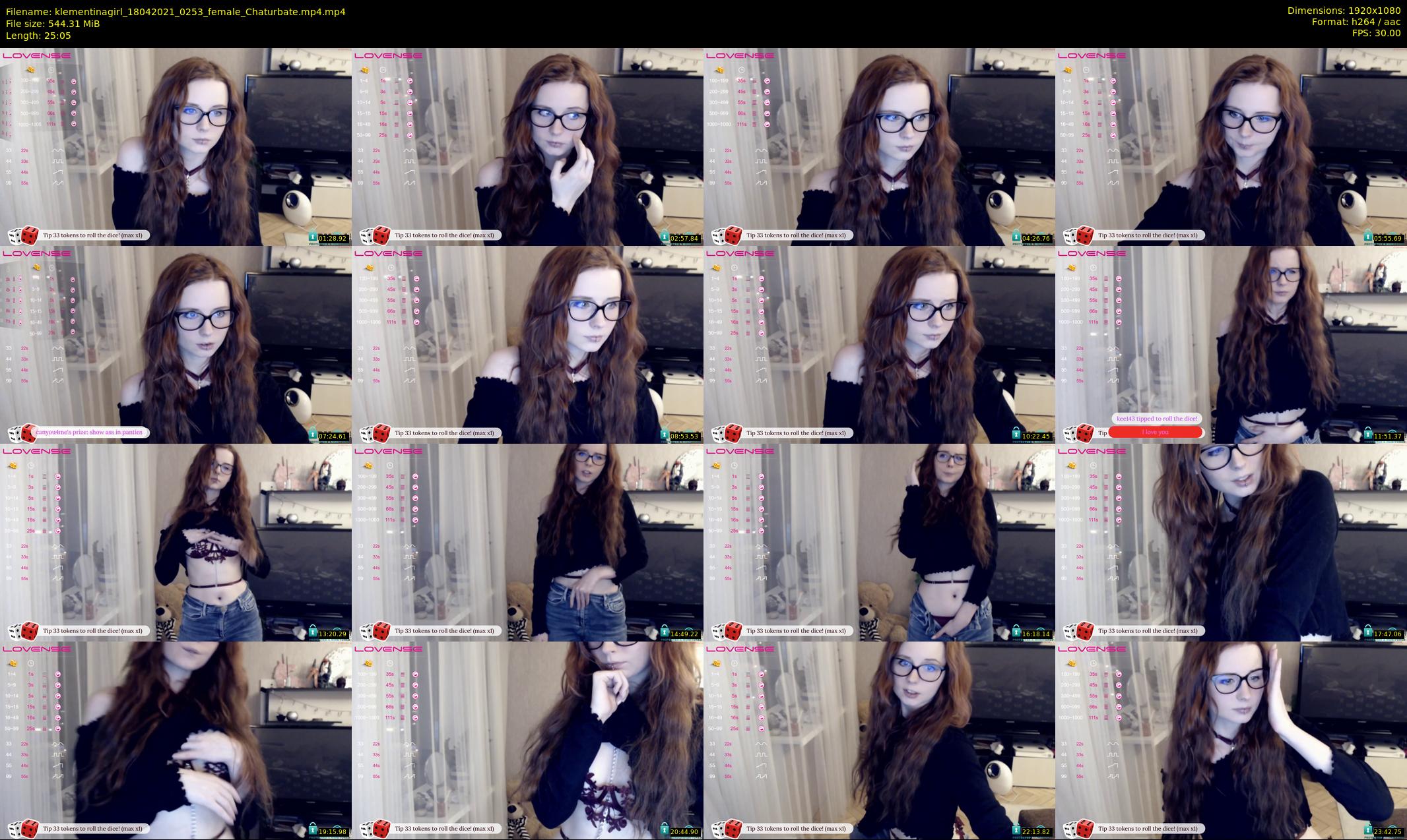 klementinagirl — 26 minute Chaturbate female cam show recording, 1080p, Apr 18, 2021