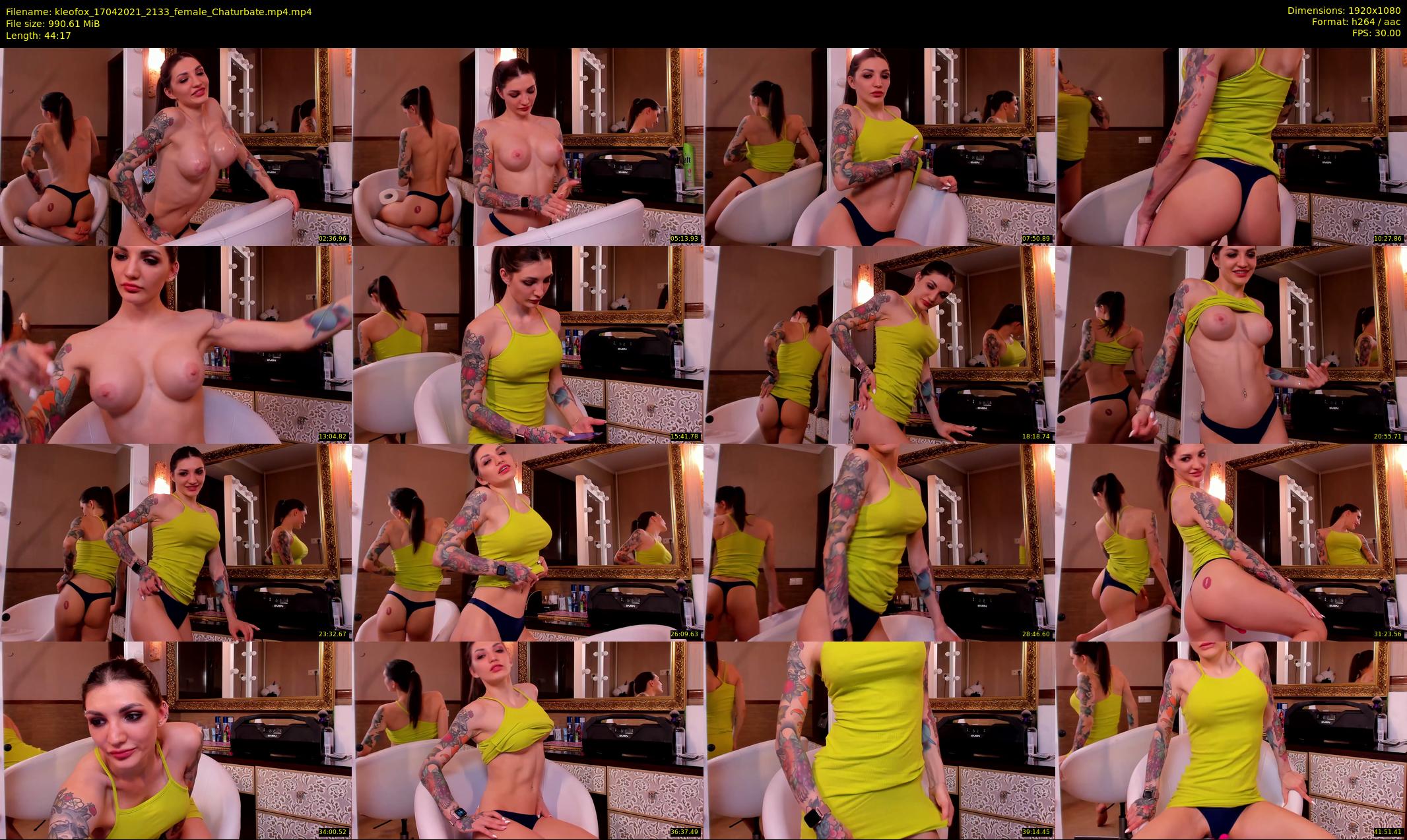 kleofox — 45 minute Chaturbate female cam show recording, 1080p, Apr 17, 2021