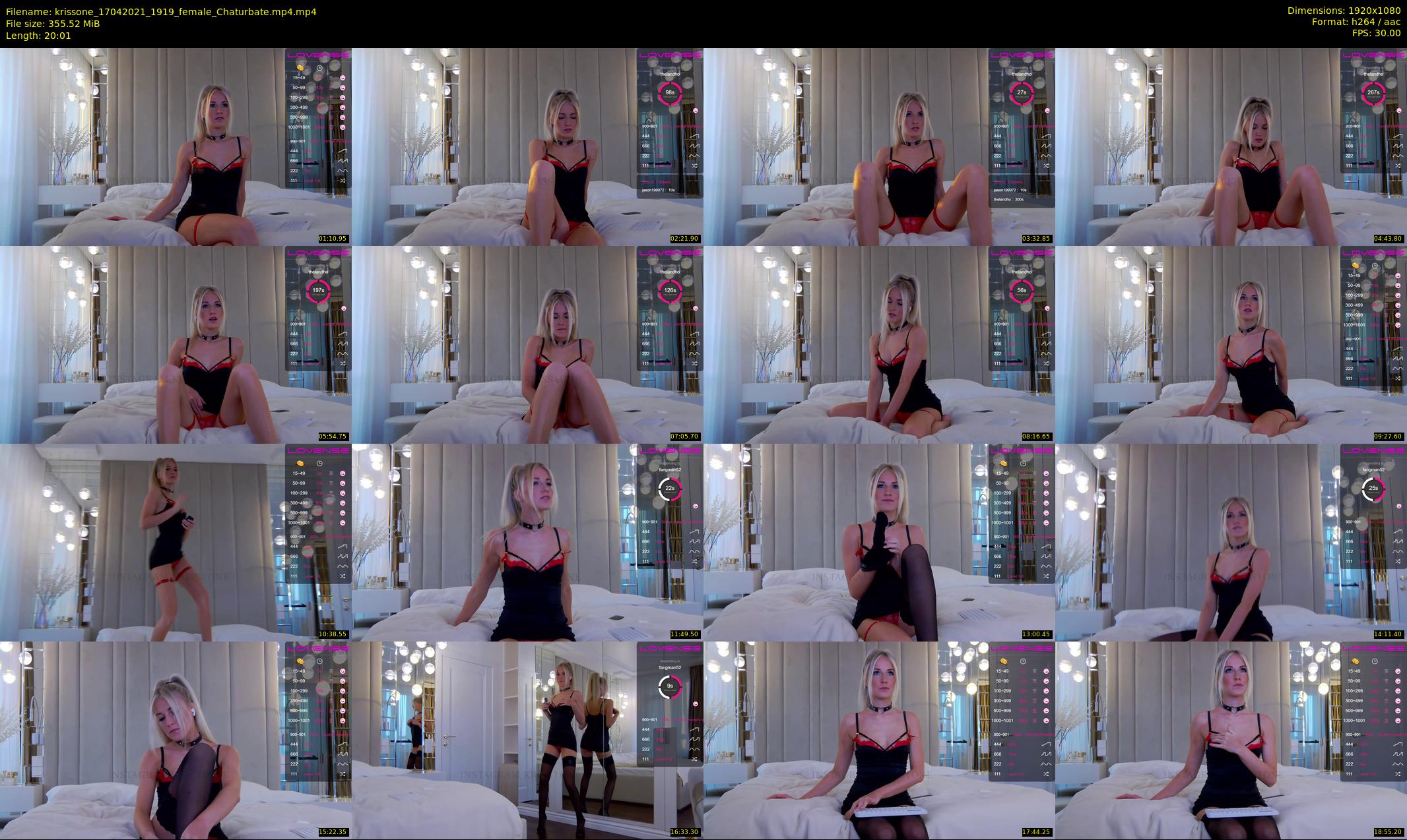 krissone — 21 minute Chaturbate female cam show recording, 1080p, Apr 17, 2021
