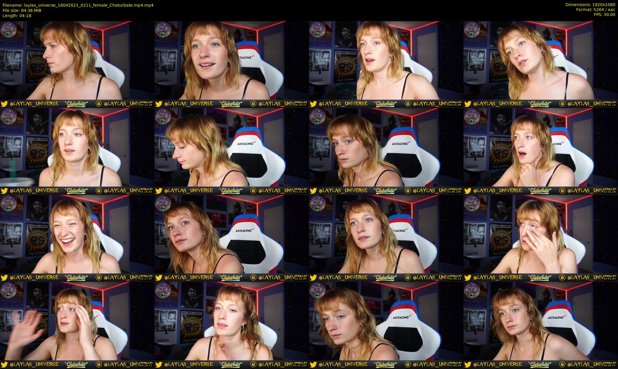 laylas_universe — 5 minute Chaturbate female cam show recording, 1080p, Apr 18, 2021