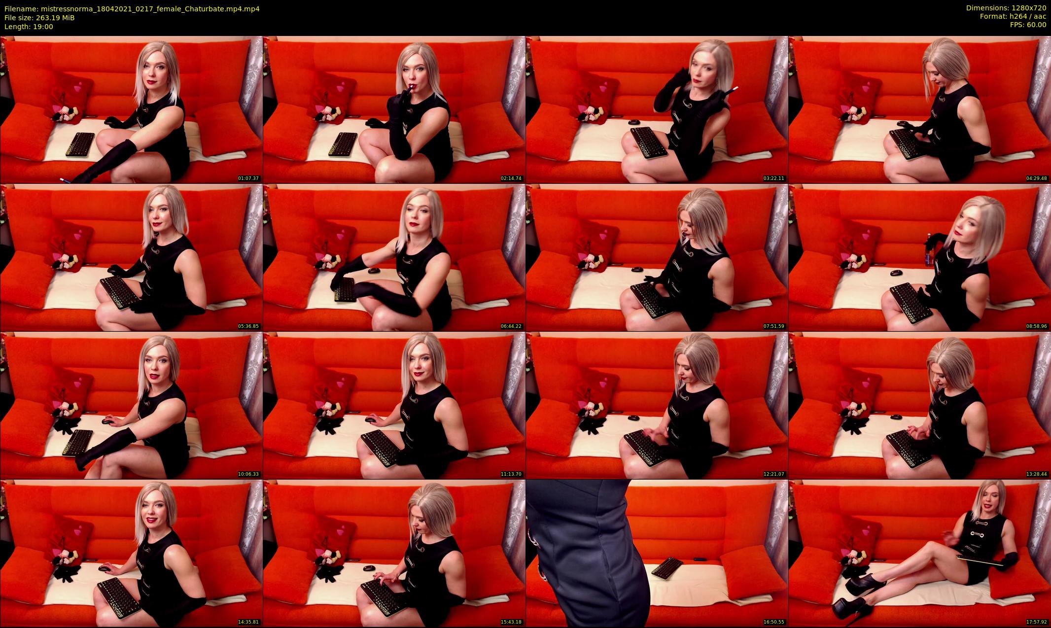 mistressnorma — 19 minute Chaturbate female cam show recording, 720p, Apr 18, 2021