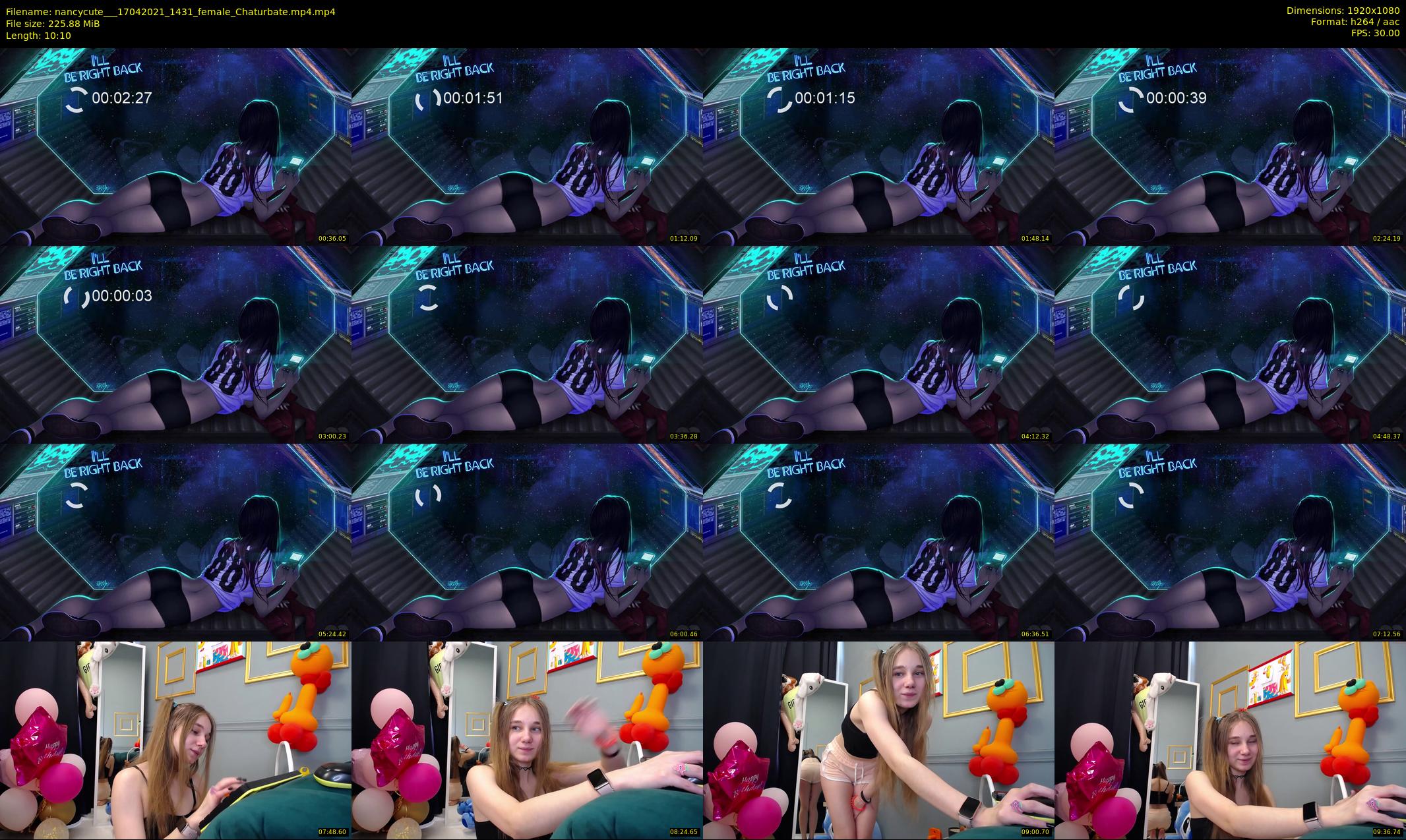nancycute__ — 11 minute Chaturbate female cam show recording, 1080p, Apr 17, 2021