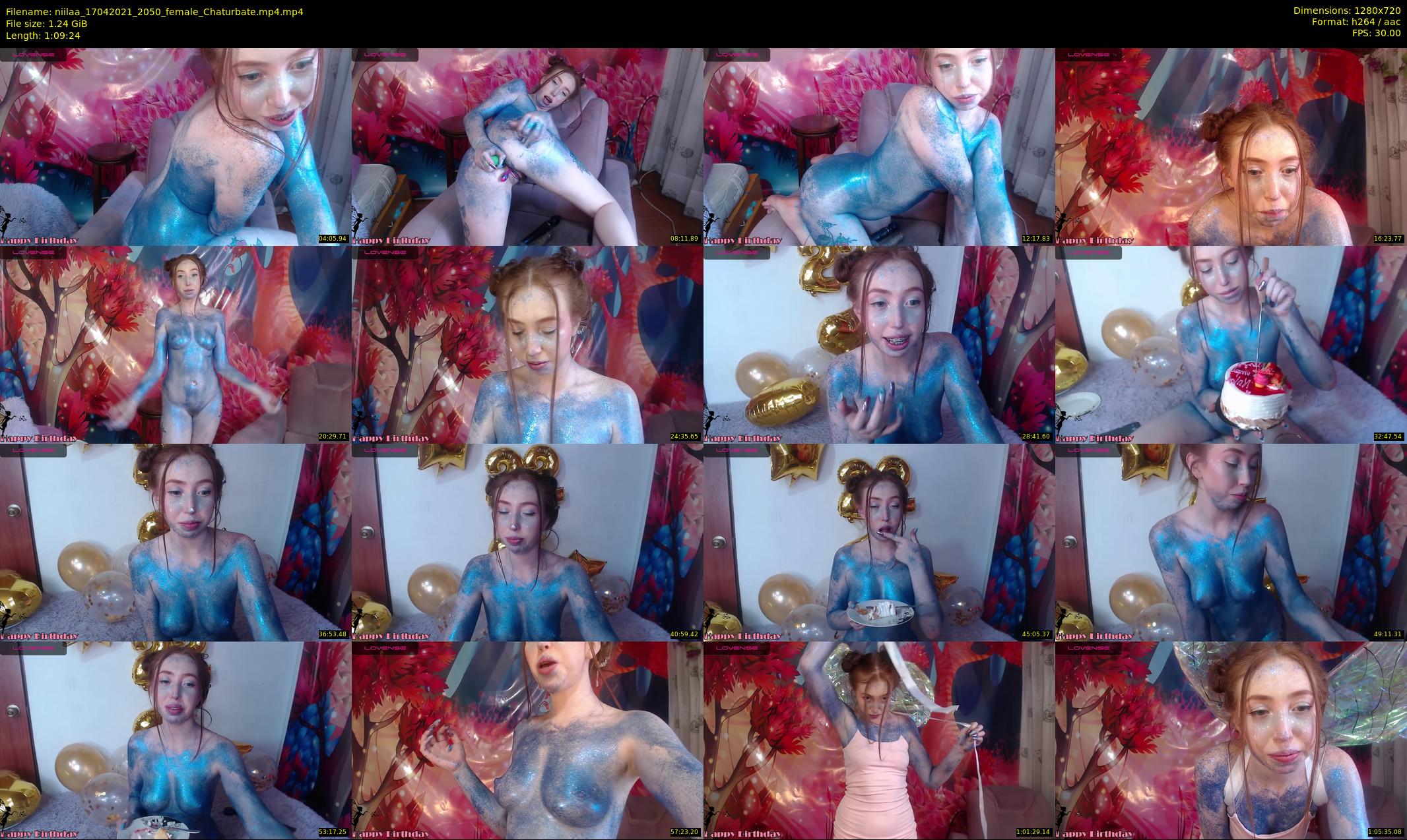 niilaa — 70 minute Chaturbate female cam show recording, 720p, Apr 17, 2021