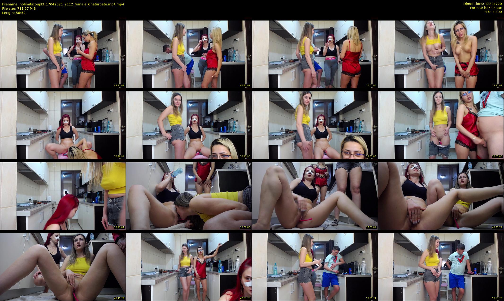 nolimitscoupl3 — 57 minute Chaturbate couple cam show recording, 720p, Apr 17, 2021