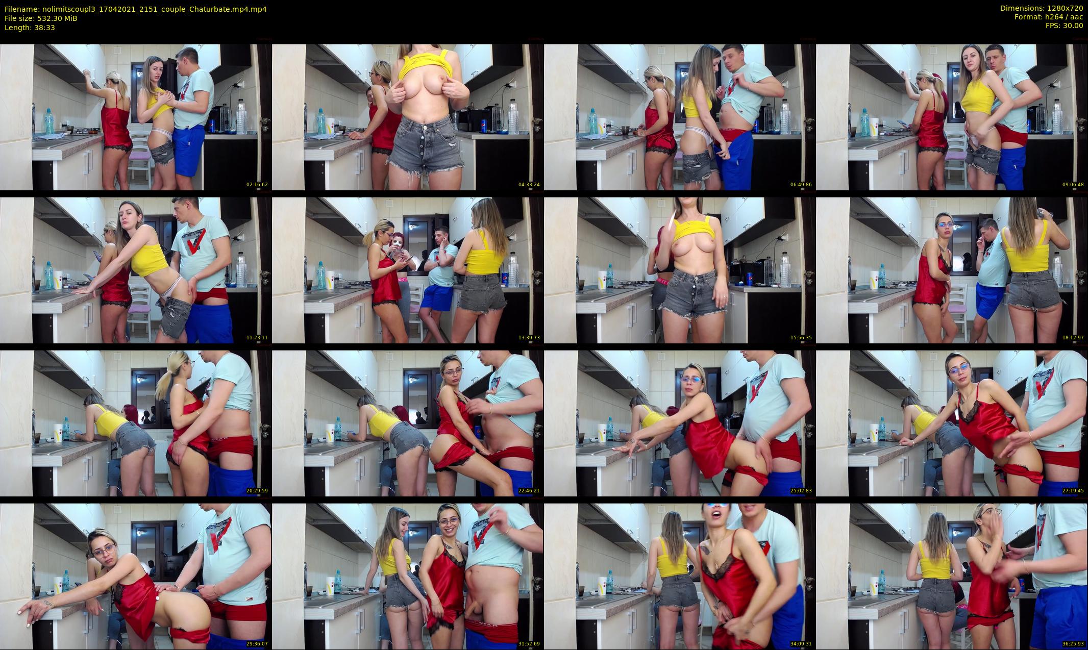nolimitscoupl3 — 39 minute Chaturbate couple cam show recording, 720p, Apr 17, 2021