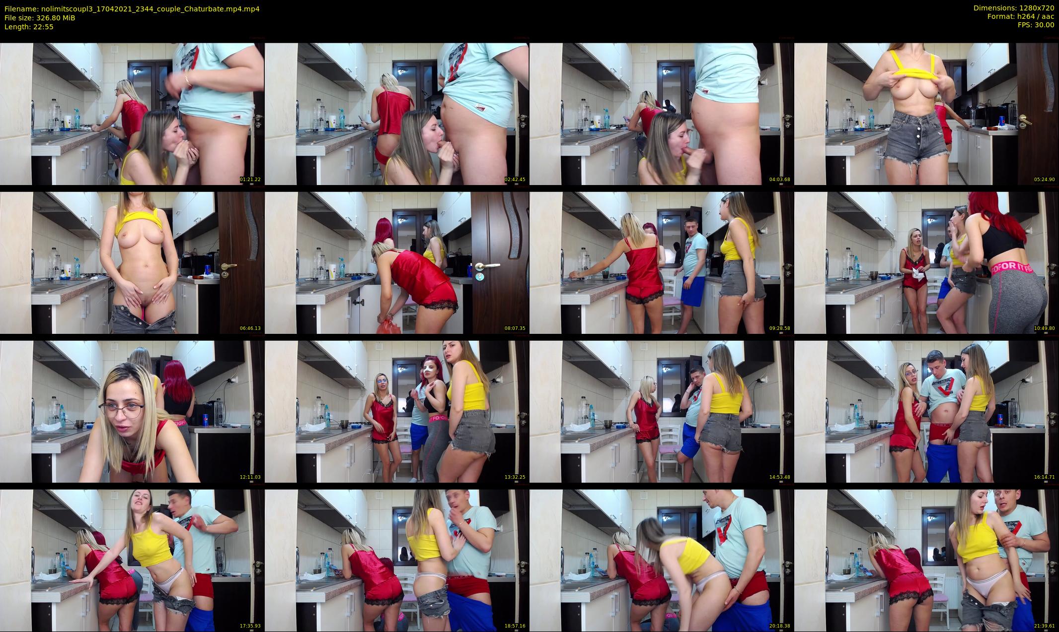 nolimitscoupl3 — 23 minute Chaturbate couple cam show recording, 720p, Apr 17, 2021