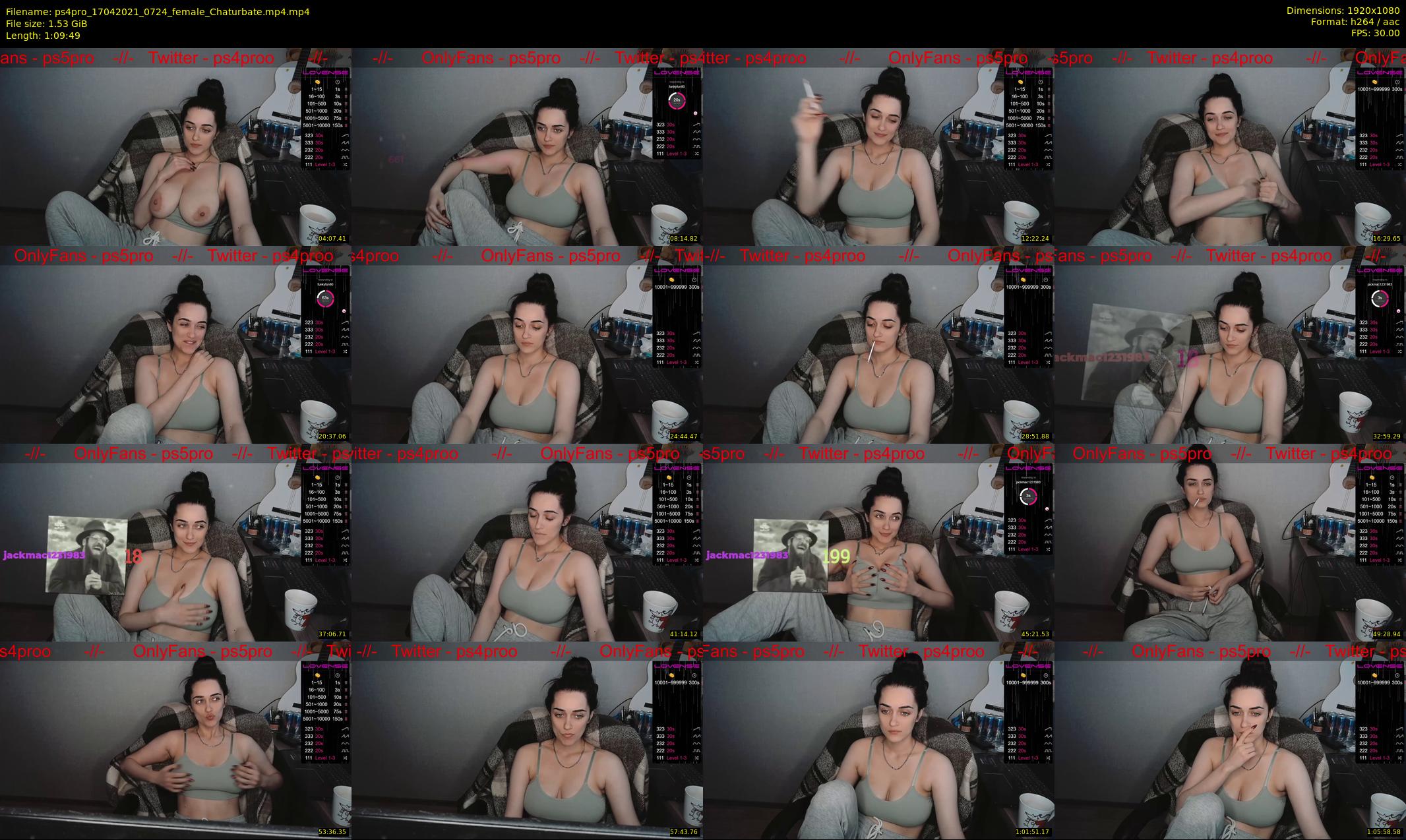 ps4pro — 70 minute Chaturbate female cam show recording, 1080p, Apr 17, 2021