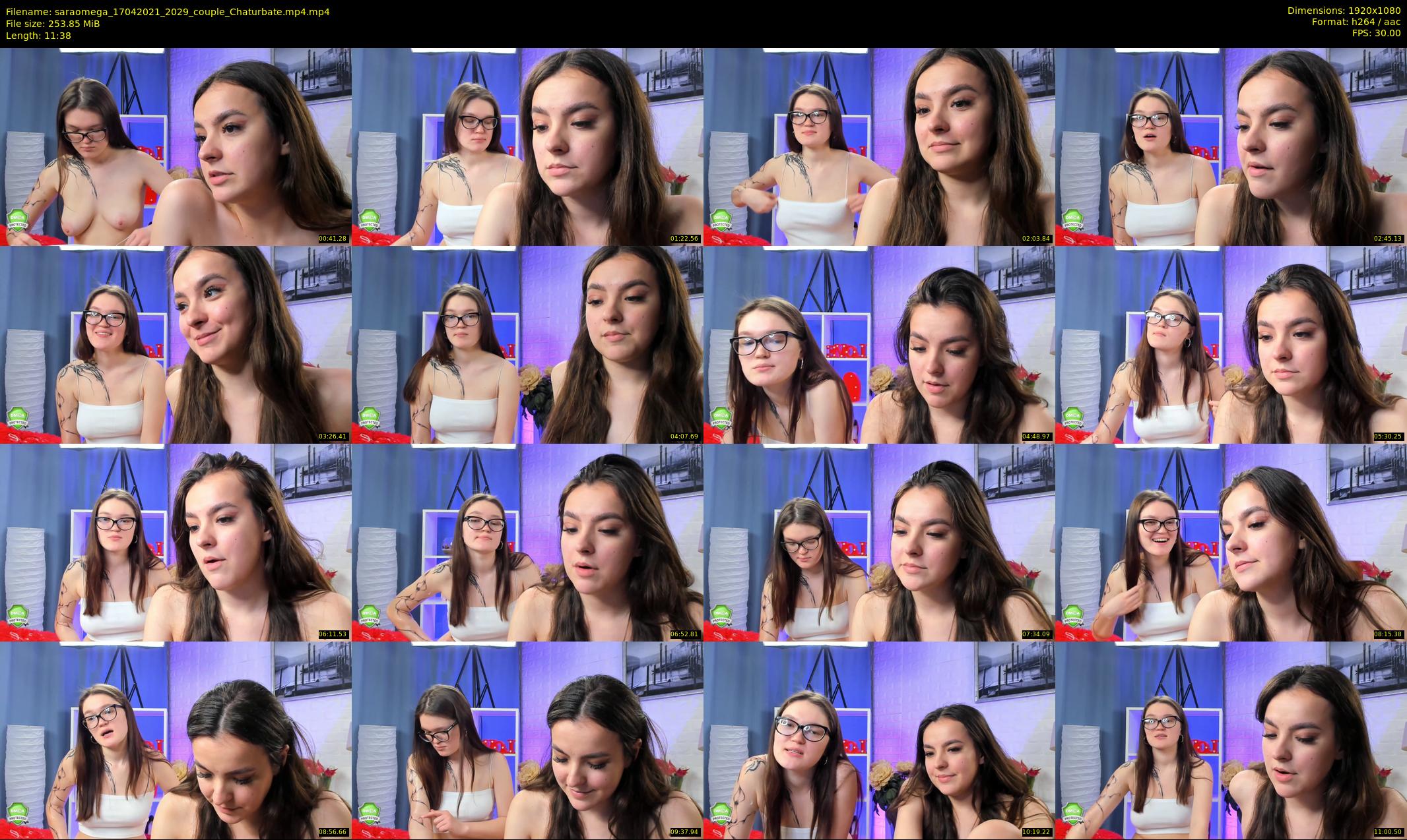 saraomega — 12 minute Chaturbate couple cam show recording, 1080p, Apr 17, 2021