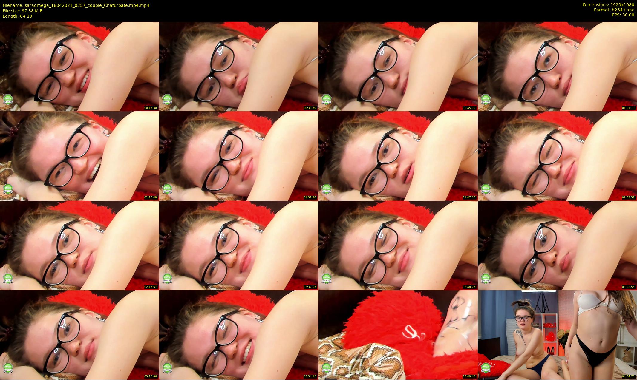saraomega — 5 minute Chaturbate couple cam show recording, 1080p, Apr 18, 2021