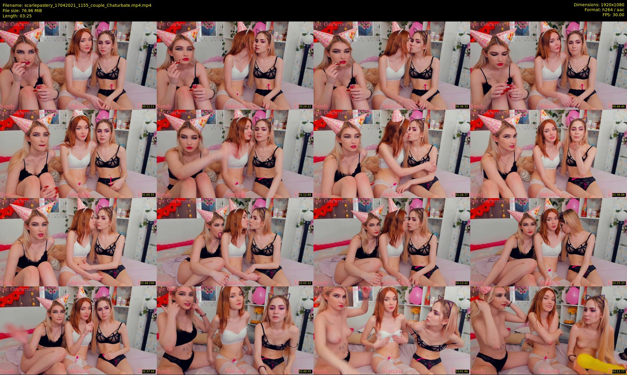 scarlepastery — 4 minute Chaturbate couple cam show recording, 1080p, Apr 17, 2021