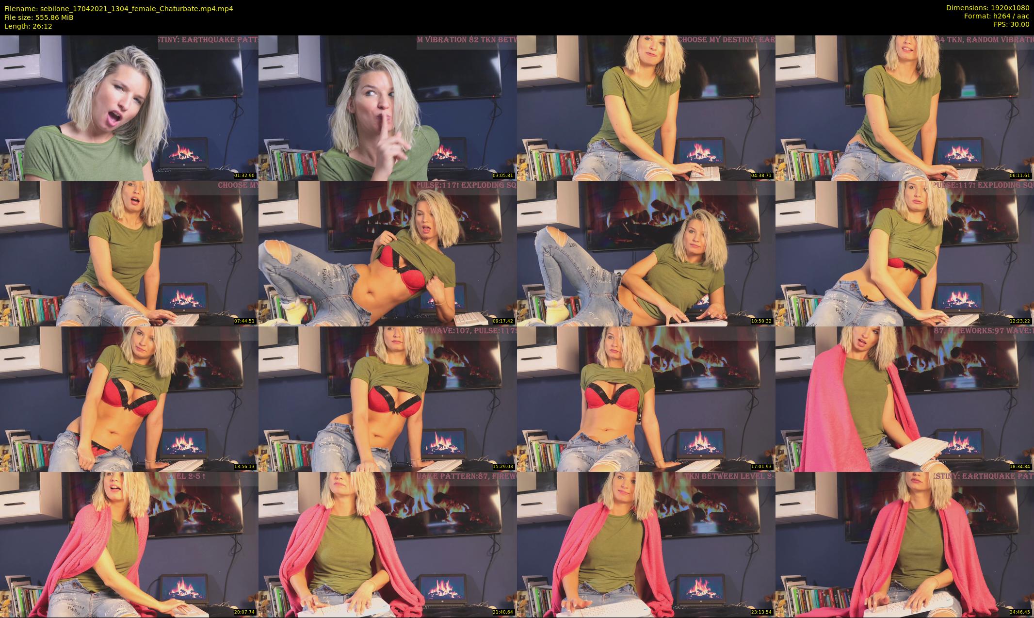 sebilone — 27 minute Chaturbate couple cam show recording, 1080p, Apr 17, 2021