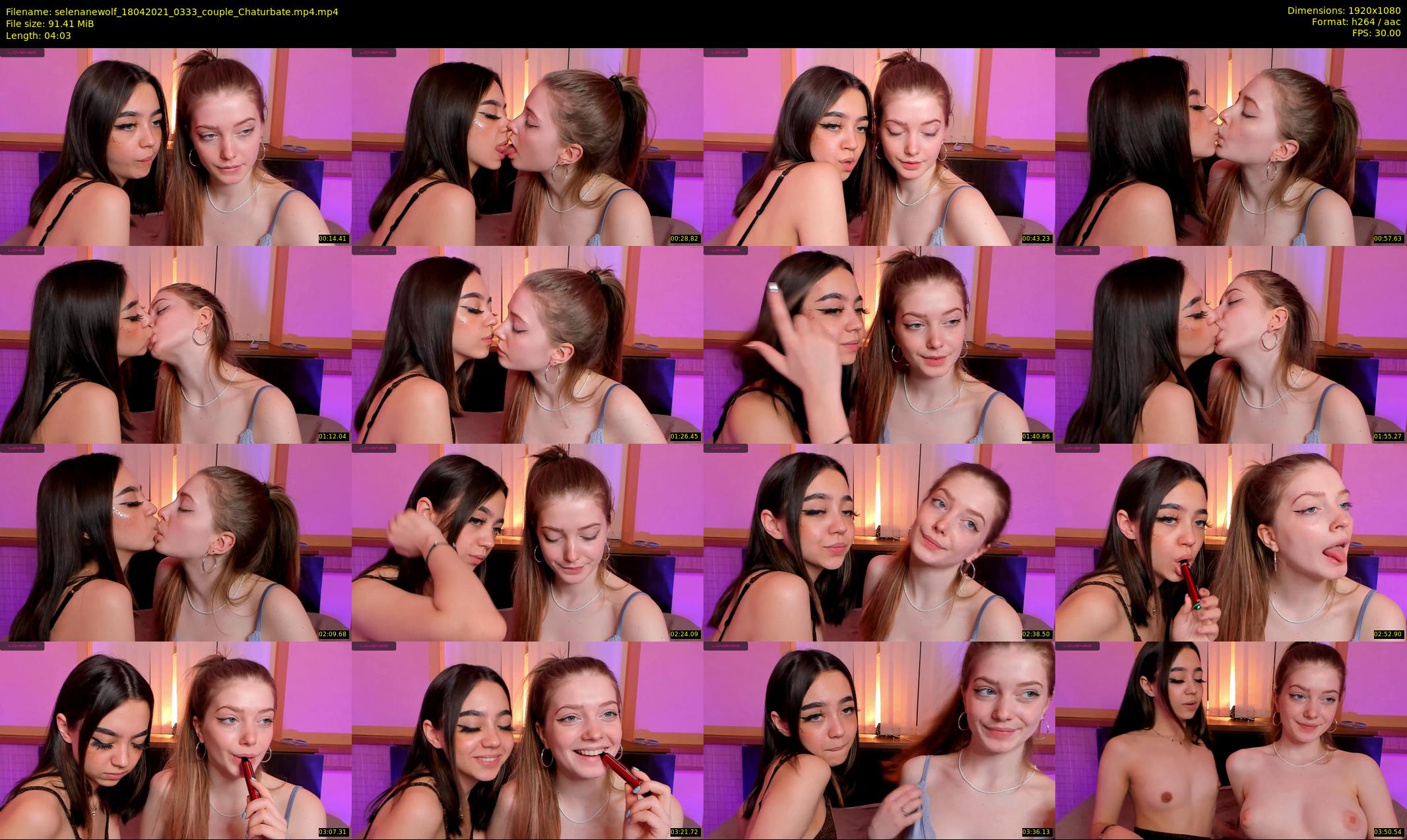 selenanewolf — 5 minute Chaturbate couple cam show recording, 1080p, Apr 18, 2021