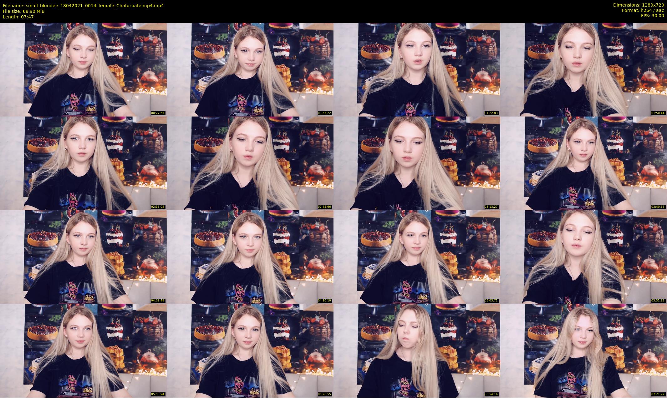 small_blondee — 8 minute Chaturbate female cam show recording, 720p, Apr 18, 2021