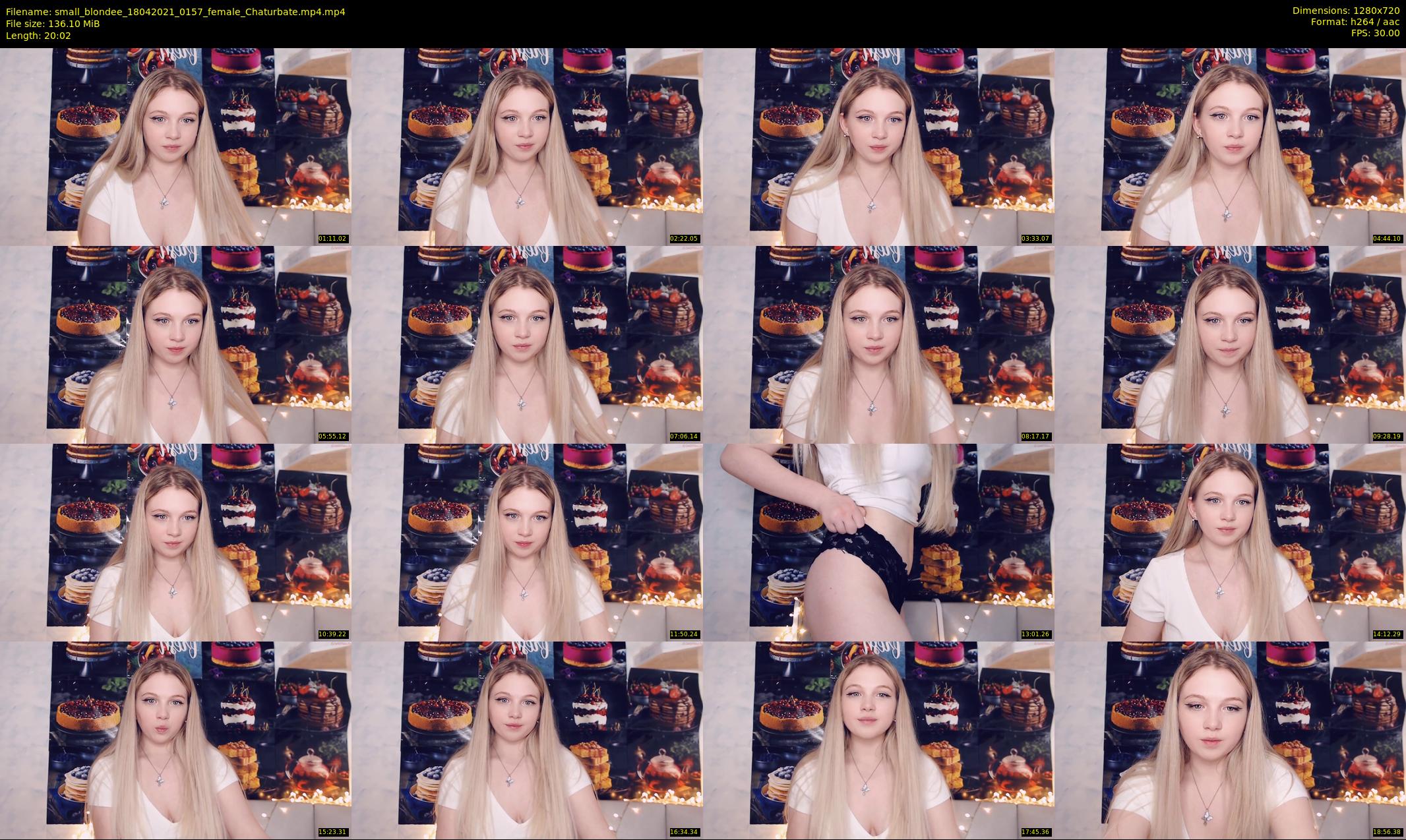 small_blondee — 21 minute Chaturbate female cam show recording, 720p, Apr 18, 2021