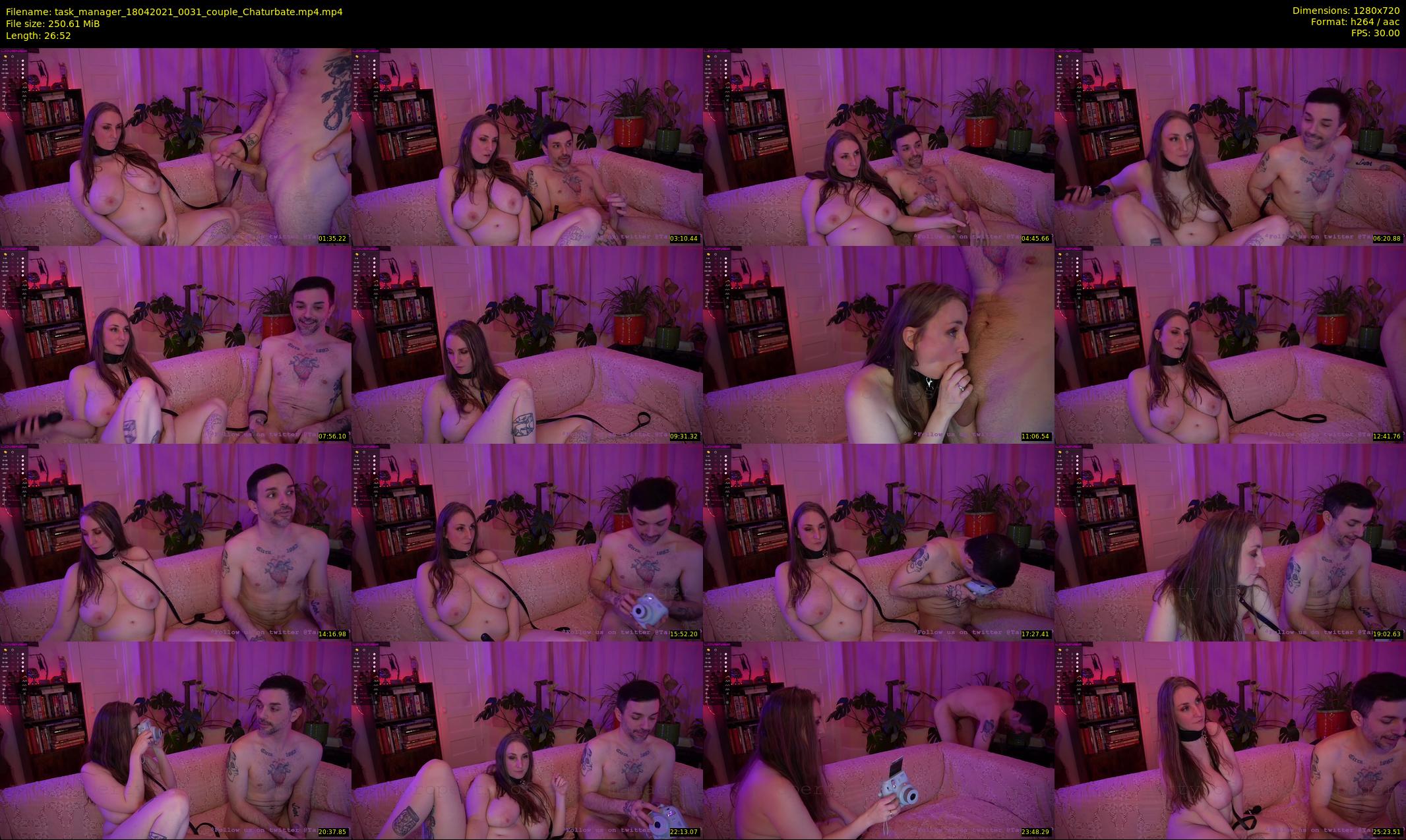 task_manager — 27 minute Chaturbate couple cam show recording, 720p, Apr 18, 2021