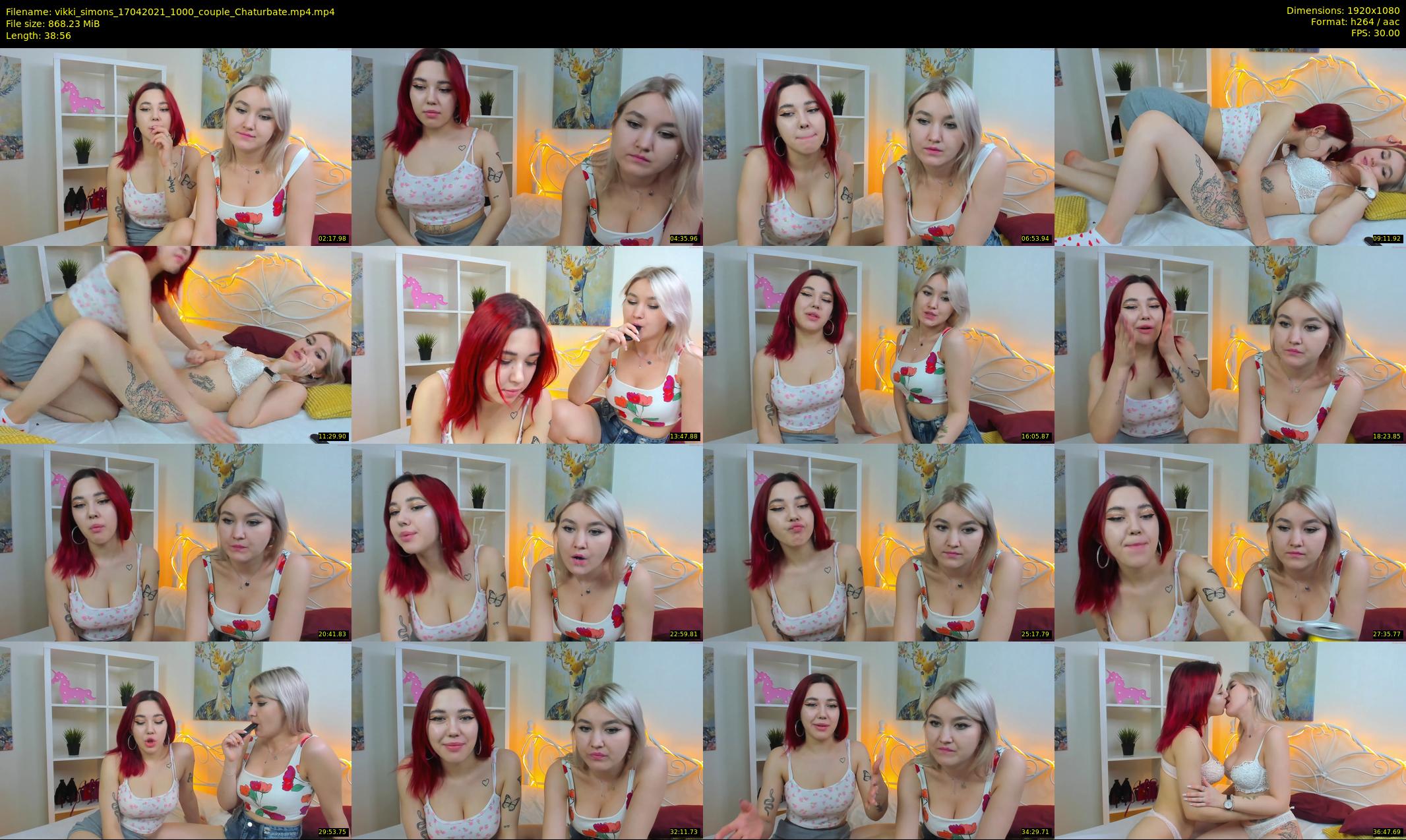 vikki_simons — 39 minute Chaturbate couple cam show recording, 1080p, Apr 17, 2021