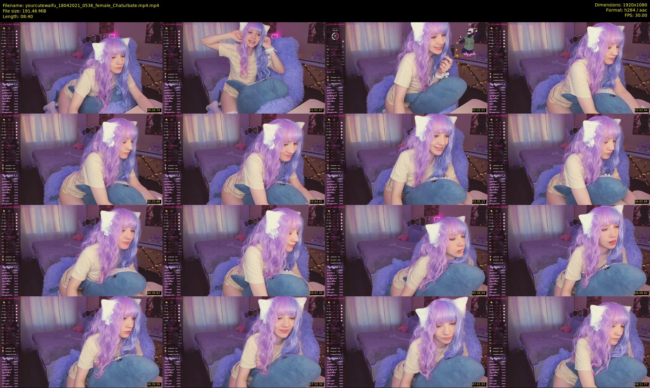 yourcutewaifu — 9 minute Chaturbate female cam show recording, 1080p, Apr 18, 2021