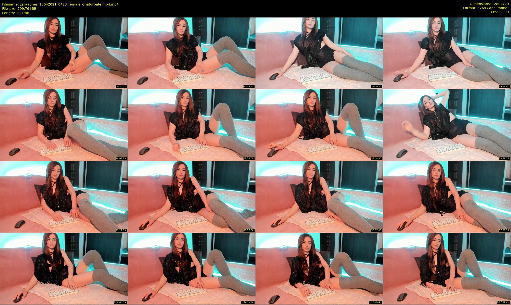 zaraagnes — 82 minute Chaturbate female cam show recording, 720p, Apr 18, 2021