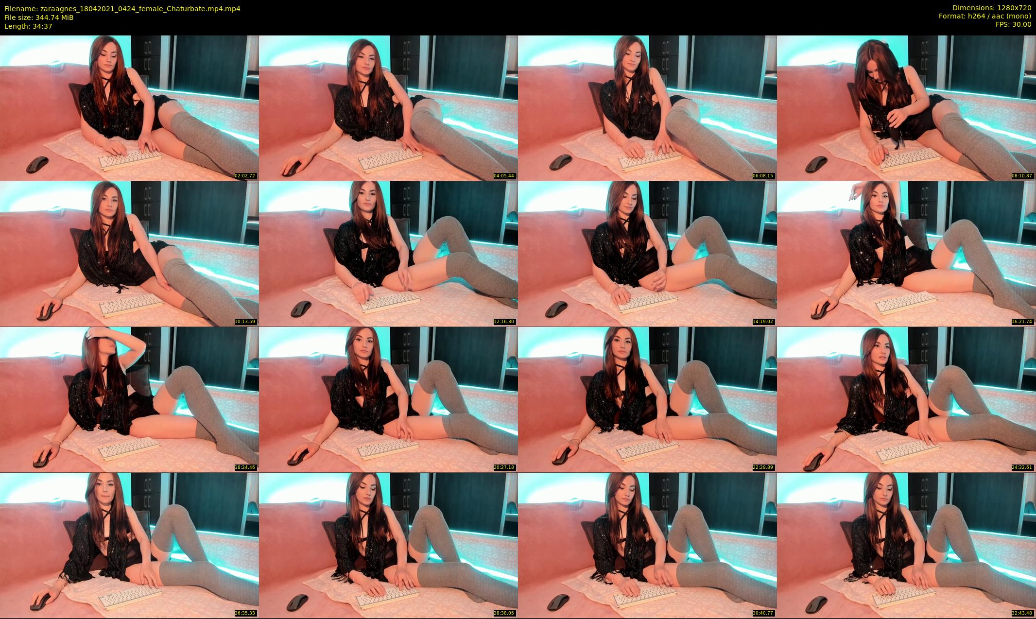 zaraagnes — 35 minute Chaturbate female cam show recording, 720p, Apr 18, 2021