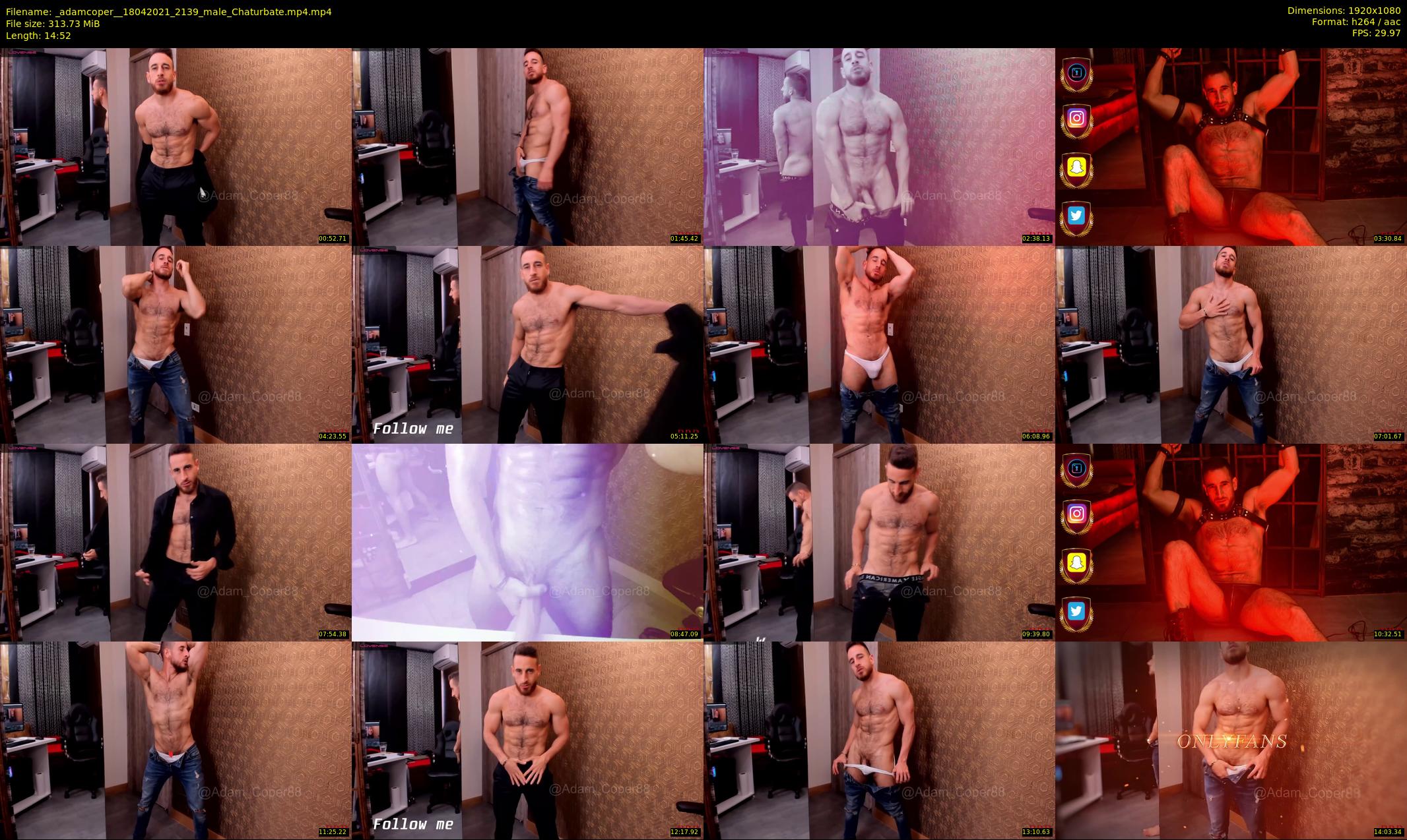 _adamcoper_ — 15 minute Chaturbate male cam show recording, 1080p, Apr 18, 2021