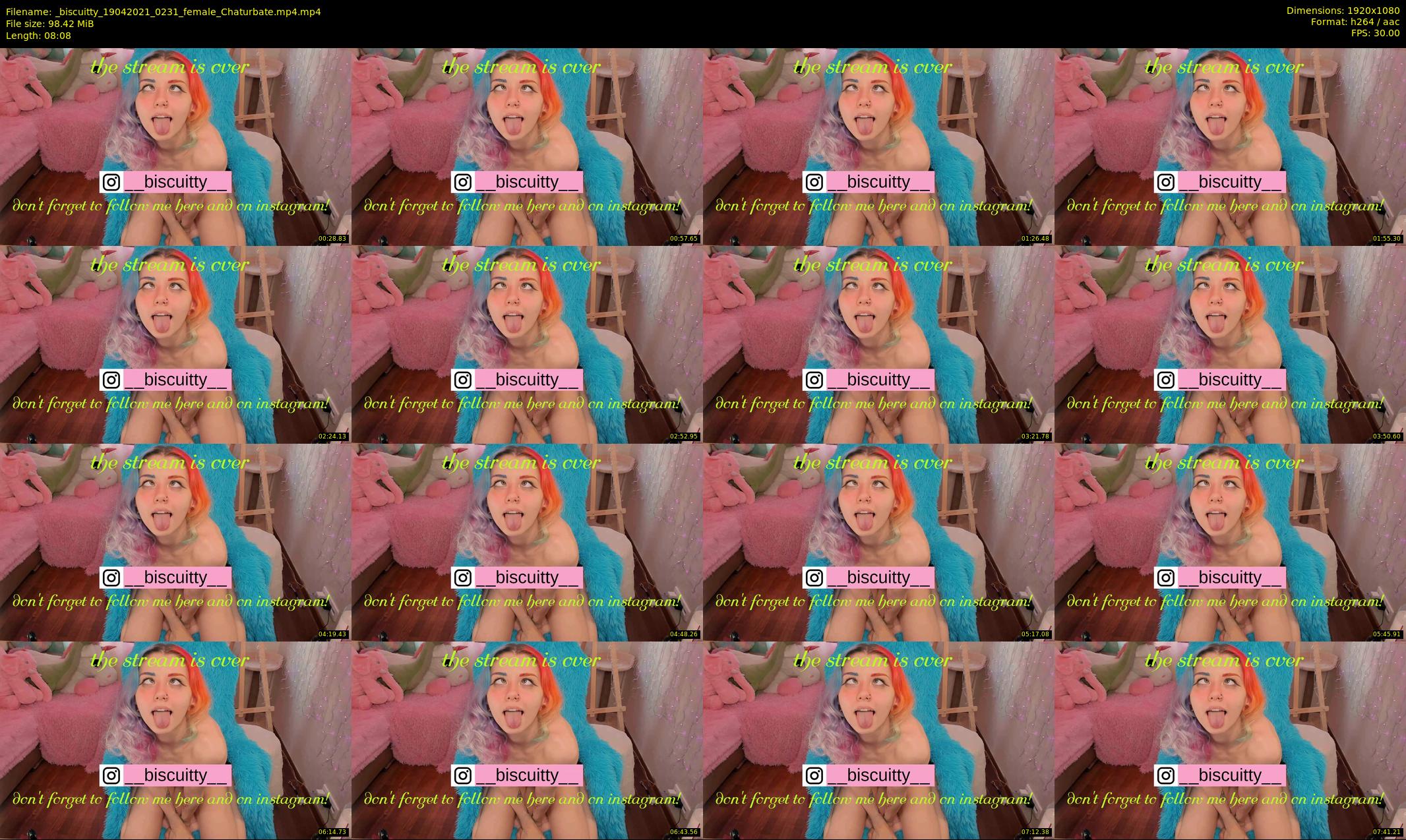 _biscuitty — 9 minute Chaturbate female cam show recording, 1080p, Apr 19, 2021