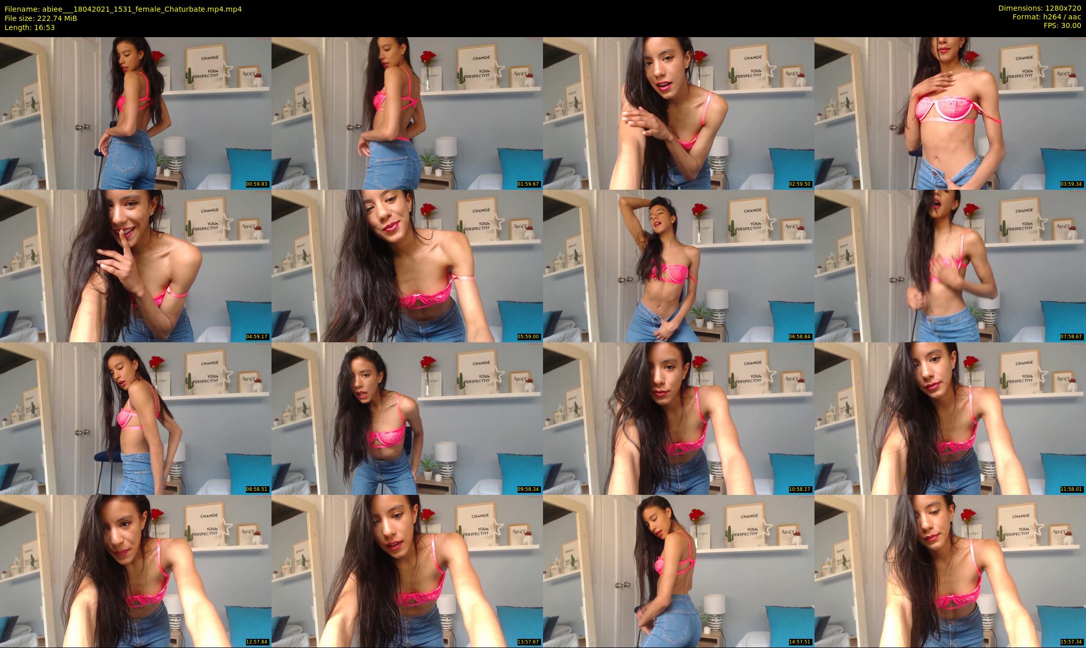 abiee__ — 17 minute Chaturbate female cam show recording, 720p, Apr 18, 2021
