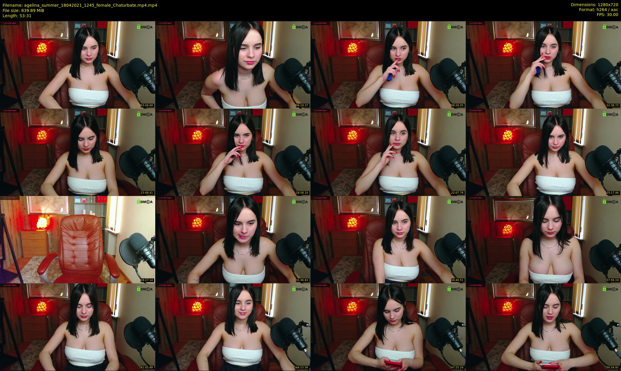 agelina_summer — 54 minute Chaturbate female cam show recording, 720p, Apr 18, 2021