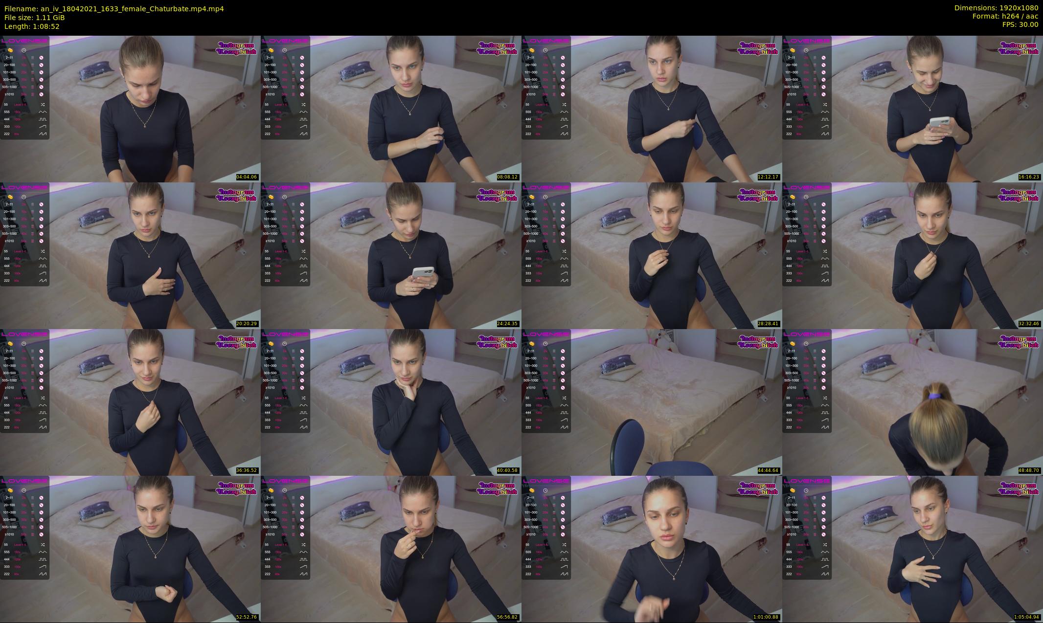 an_iv — 69 minute Chaturbate female cam show recording, 1080p, Apr 18, 2021