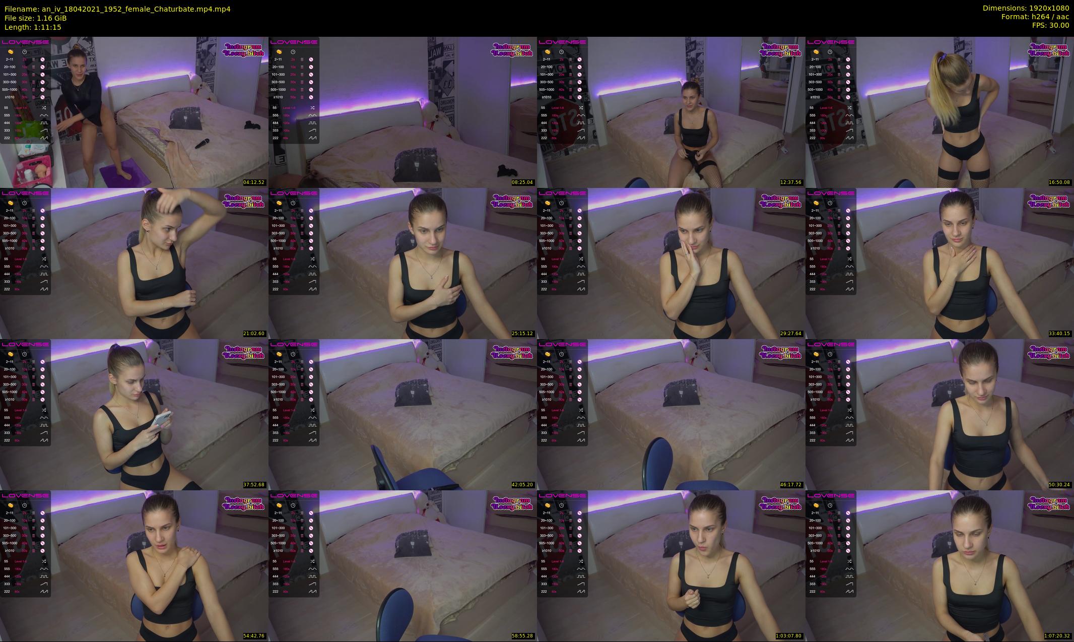 an_iv — 72 minute Chaturbate female cam show recording, 1080p, Apr 18, 2021