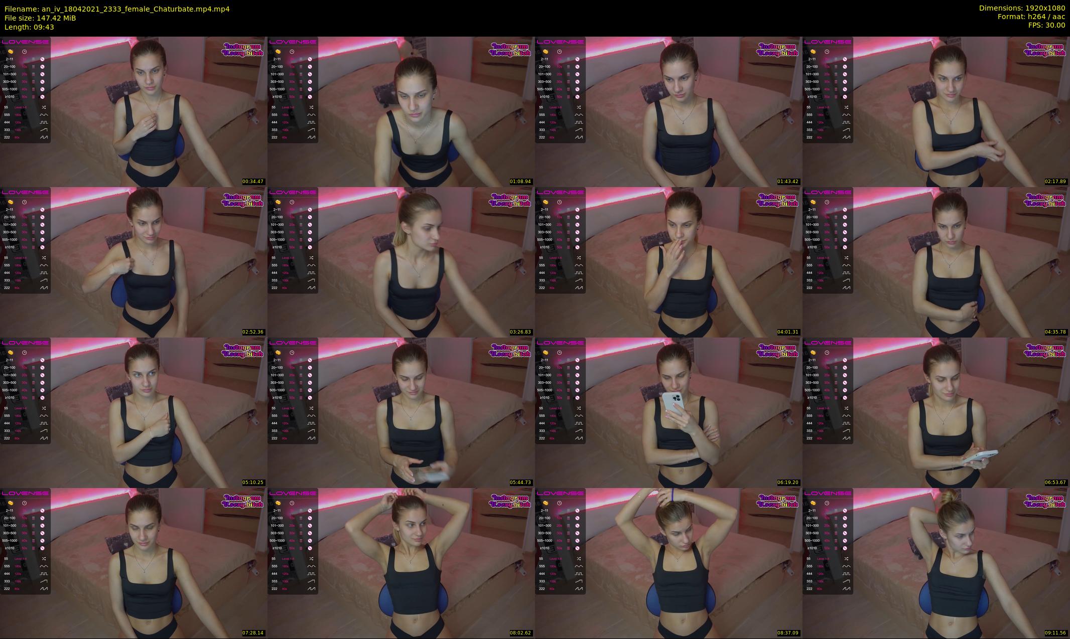 an_iv — 10 minute Chaturbate female cam show recording, 1080p, Apr 18, 2021
