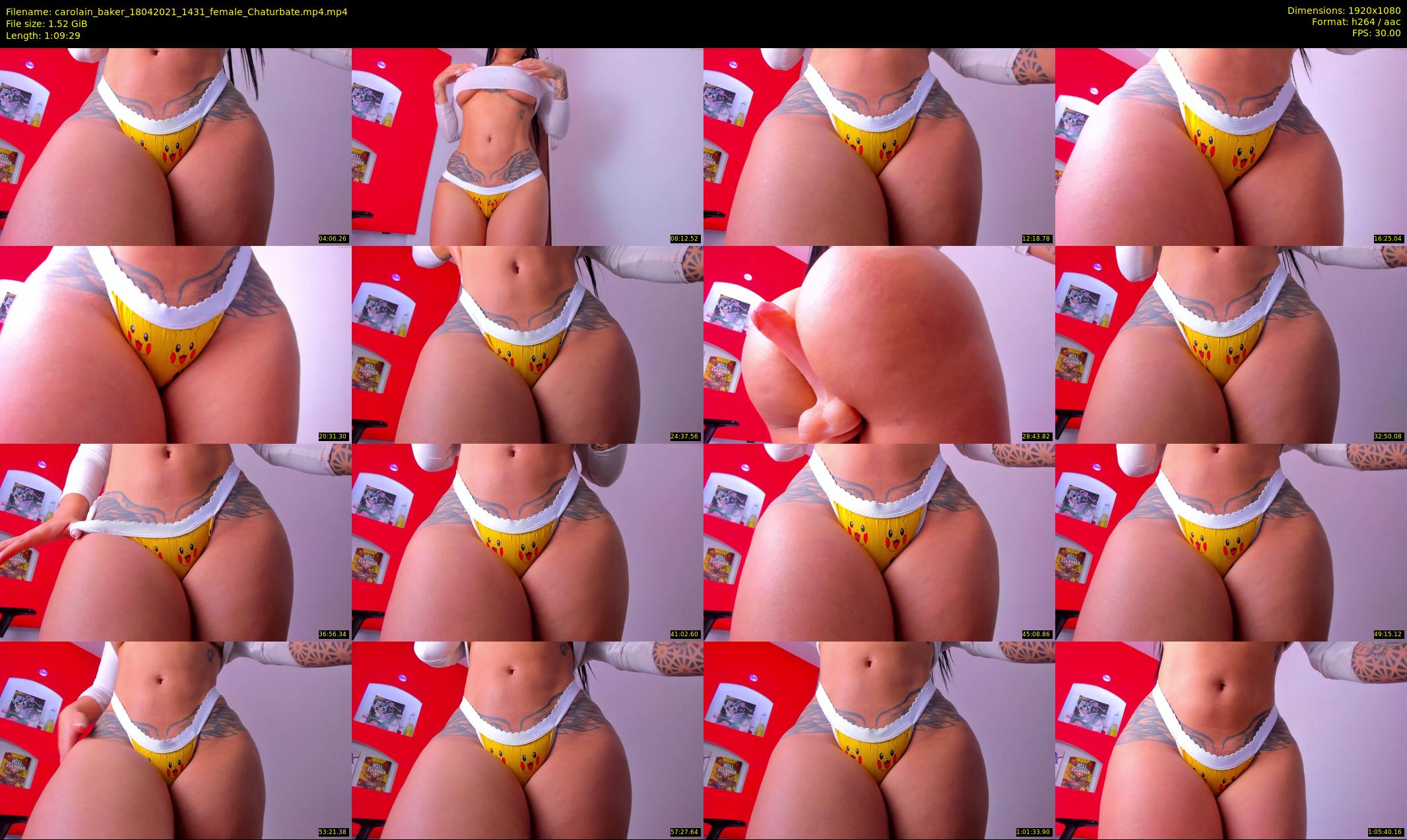 carolain_baker — 70 minute Chaturbate female cam show recording, 1080p, Apr 18, 2021